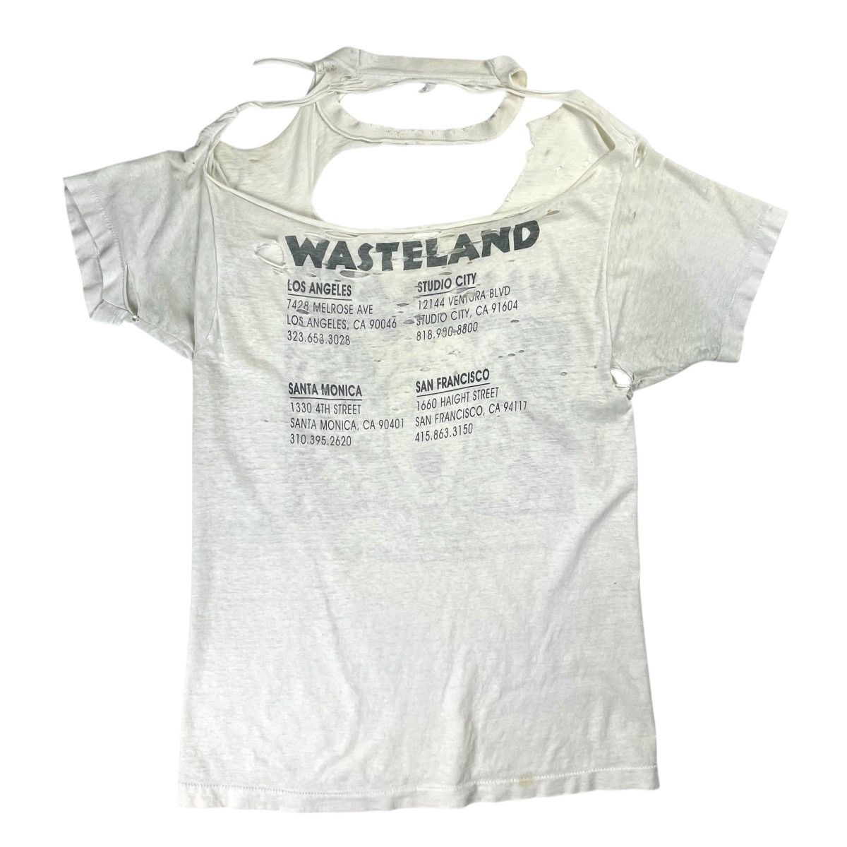 Vintage VINTAGE 80'S THRASHED WASTELAND T-SHIRT Size US L / EU 52-54 / 3 - 3 Thumbnail