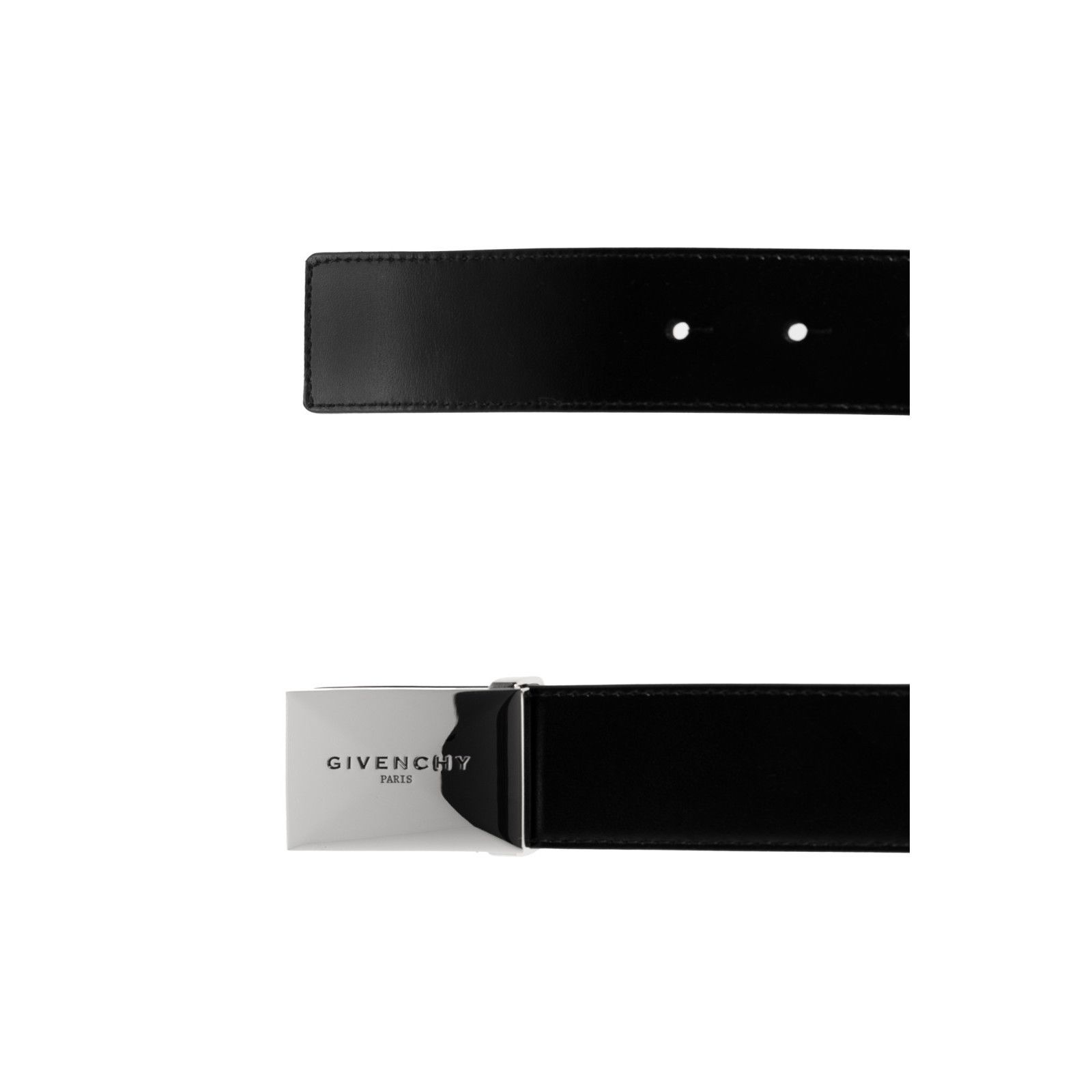 Givenchy GIVENCHY Black Reversible Leather Belt New & Authentic (Men' Size ONE SIZE - 3 Thumbnail
