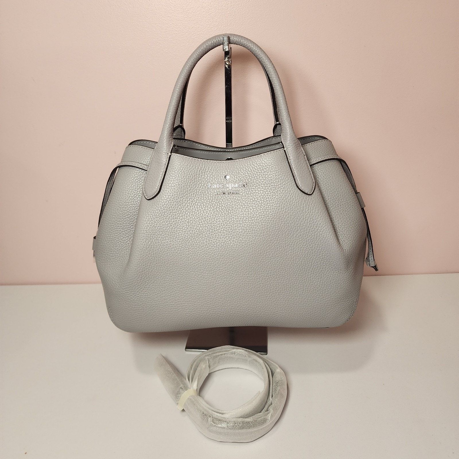 Kate Spade NWT KATE SPADE K8134 DUMPLING LARGE SATCHEL Mountain Grey Size ONE SIZE - 1 Thumbnail