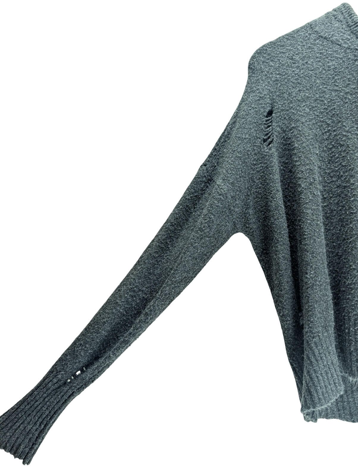 American Eagle Outfitters American Eagle Sweater Women’s Knit Pullover Charcoal Gray Size S / US 4 / IT 40 - 2 Thumbnail