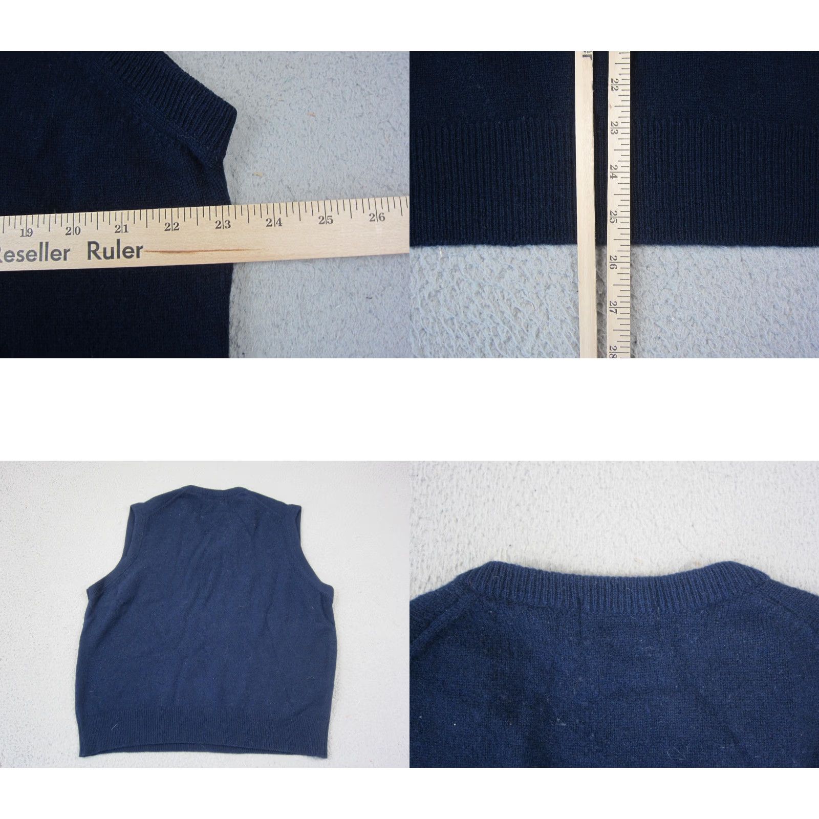 Vintage VINTAGE L.L. Bean Vest Sweater Mens L Blue Wool V-Neck Scotland 80s Size US L / EU 52-54 / 3 - 8 Thumbnail