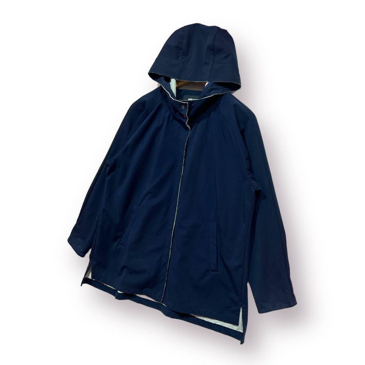 Comme Ca Ism Comme Ca ism navy blue hoodie issey miyake style lightjacket Size US M / EU 48-50 / 2 - 2 Thumbnail