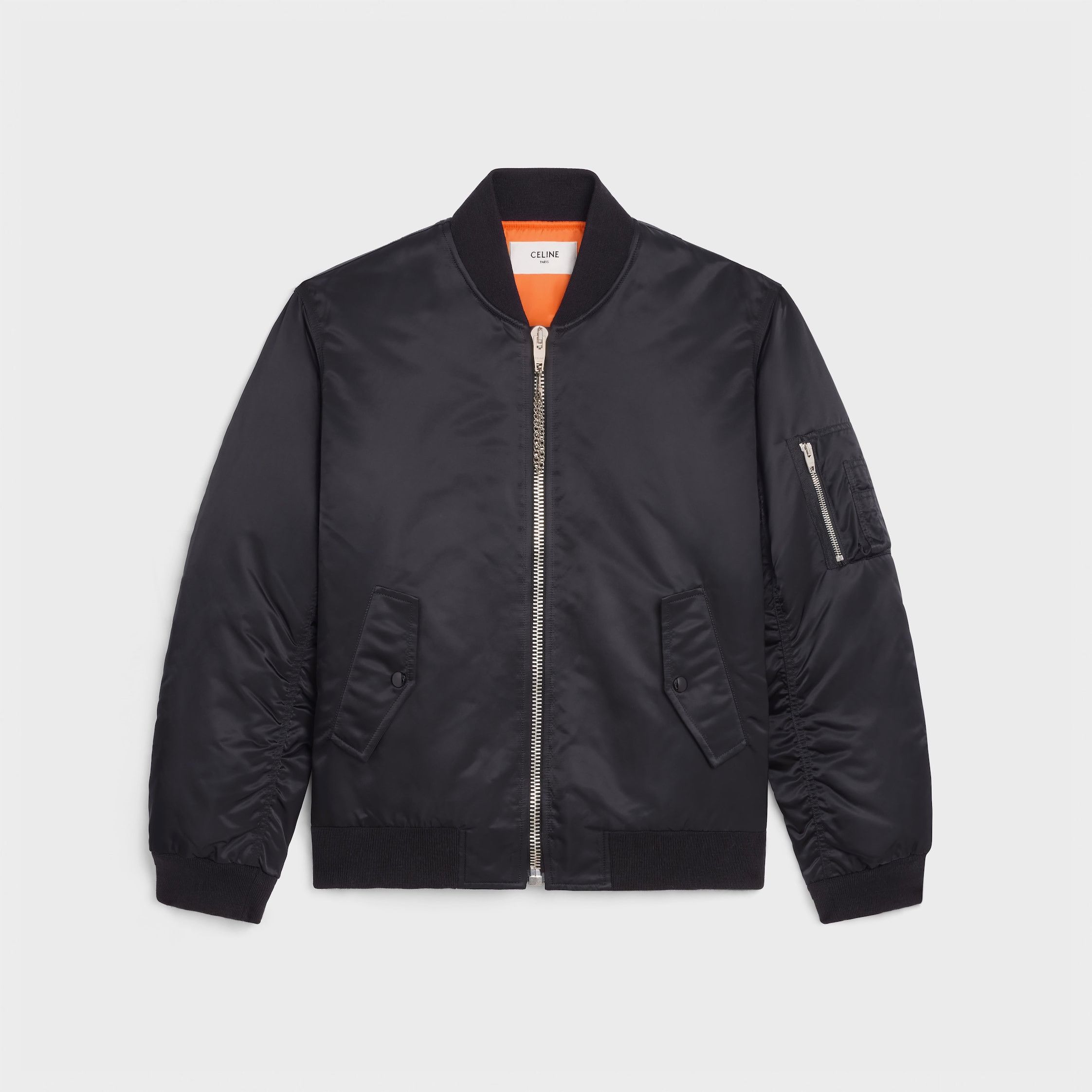 Celine CELINE BOMBER JACKET IN NYLON TWILL black Size US M / EU 48-50 / 2 - 1 Thumbnail