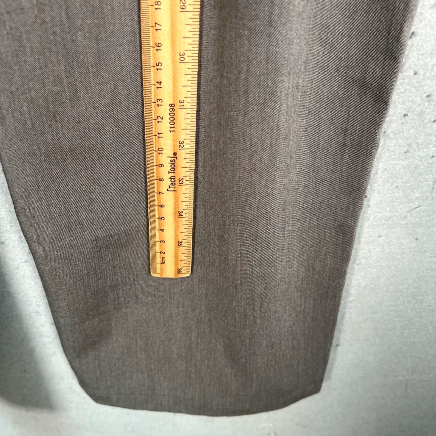 Vintage Motel Womens XL Gray Wide Leg Trousers Business Casual Pants Size 40" / US 18 - 7 Thumbnail