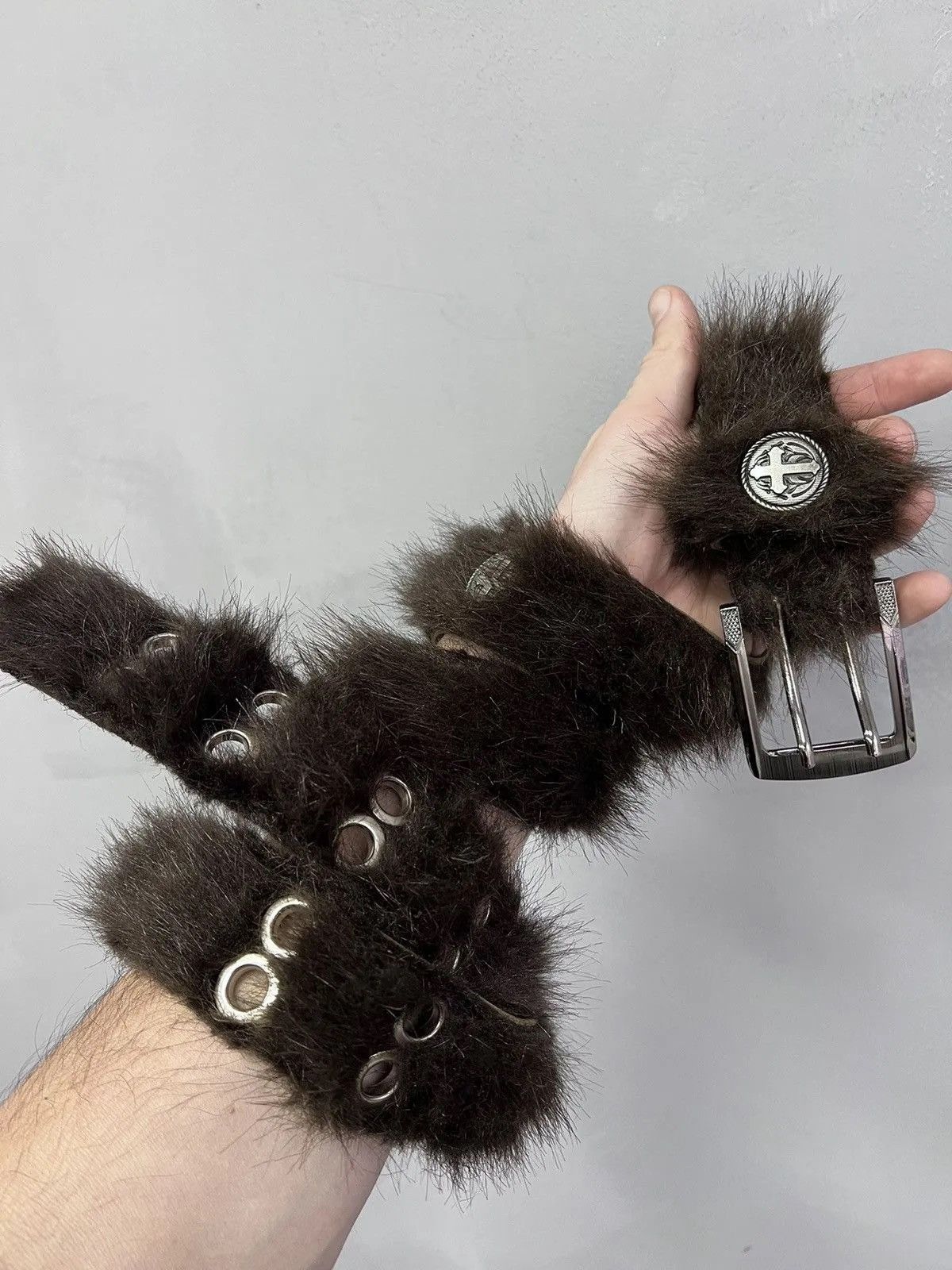 Hysteric Glamour Fur fuzzy japanese long belt punk grunde Size ONE SIZE - 6 Thumbnail