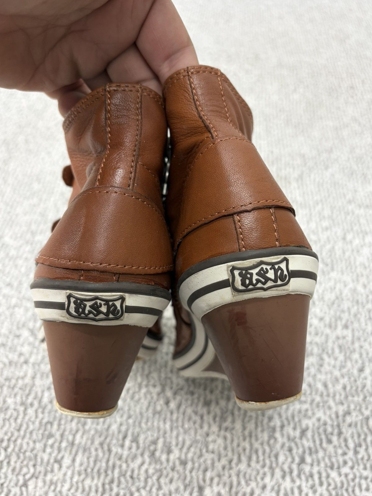 ASH Ash Wedge Genial Buckled Leather Size 38 Size US 8 / IT 38 - 5 Thumbnail