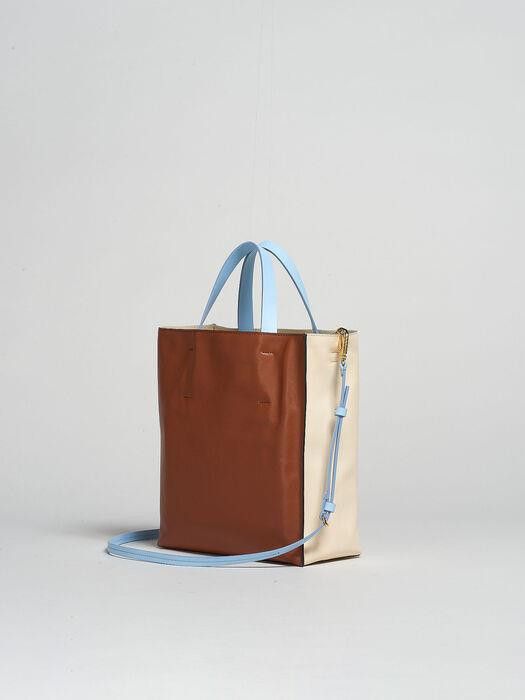 Marni o1w1db10326 Size:OS/Color-Block Tote Bag in Beige/Brown Size ONE SIZE - 2 Thumbnail