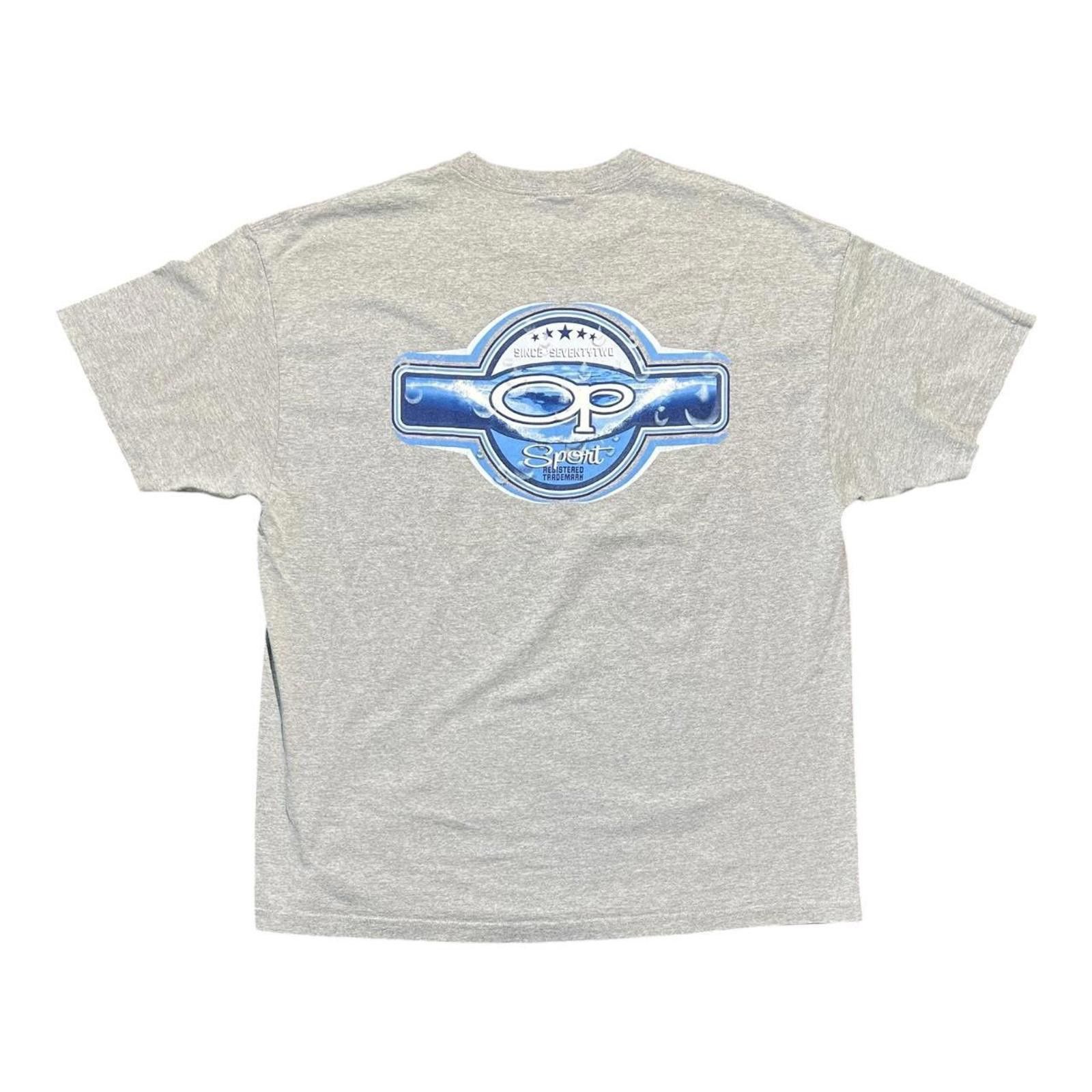 Ocean Pacific Vintage OP SPORT Since Seventy Two Gray T Shirt Size US XL / EU 56 / 4 - 1 Thumbnail