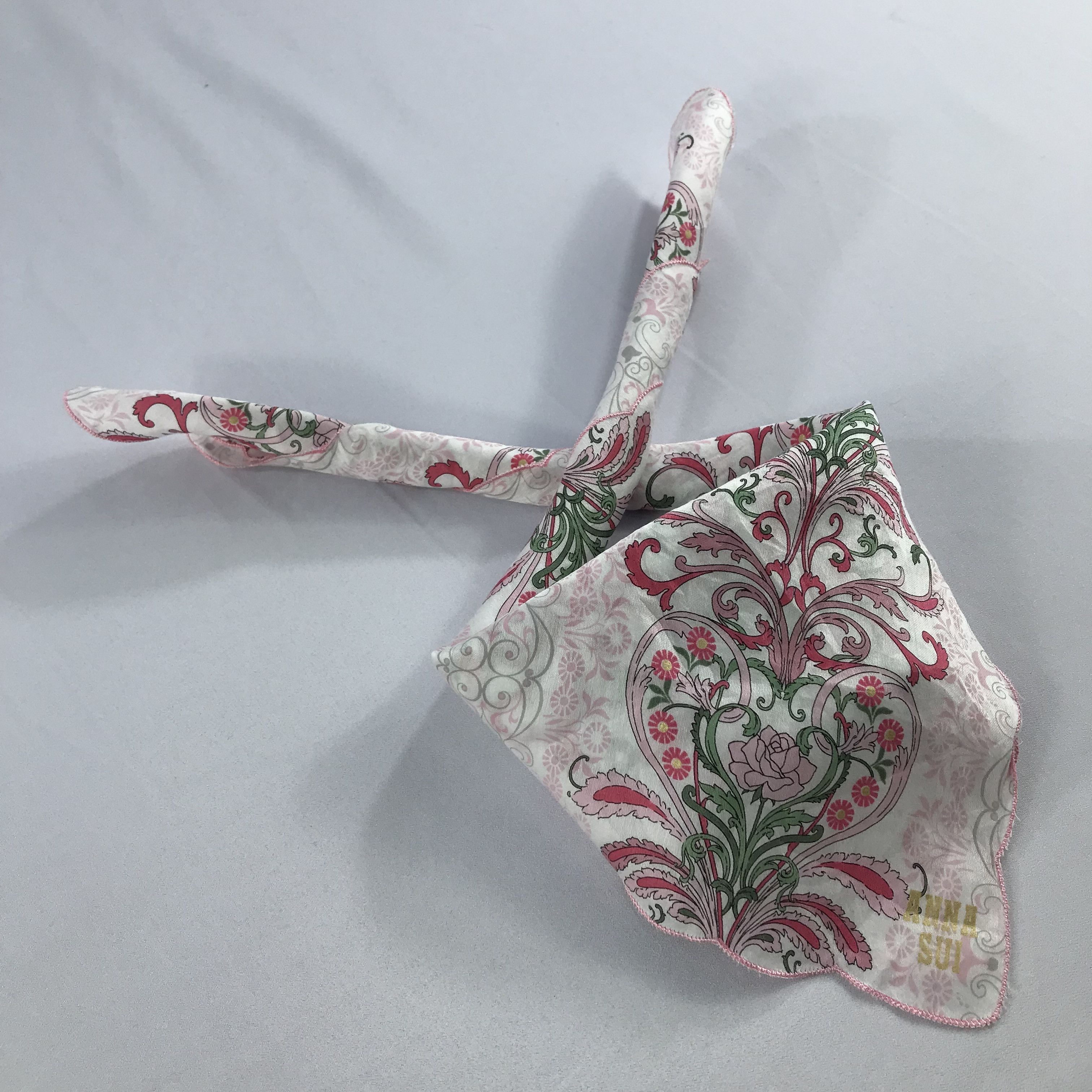 Anna Sui × Vintage Anna Sui Bandana / Handkerchief / Neckerchief - S2677 Size ONE SIZE - 4 Thumbnail
