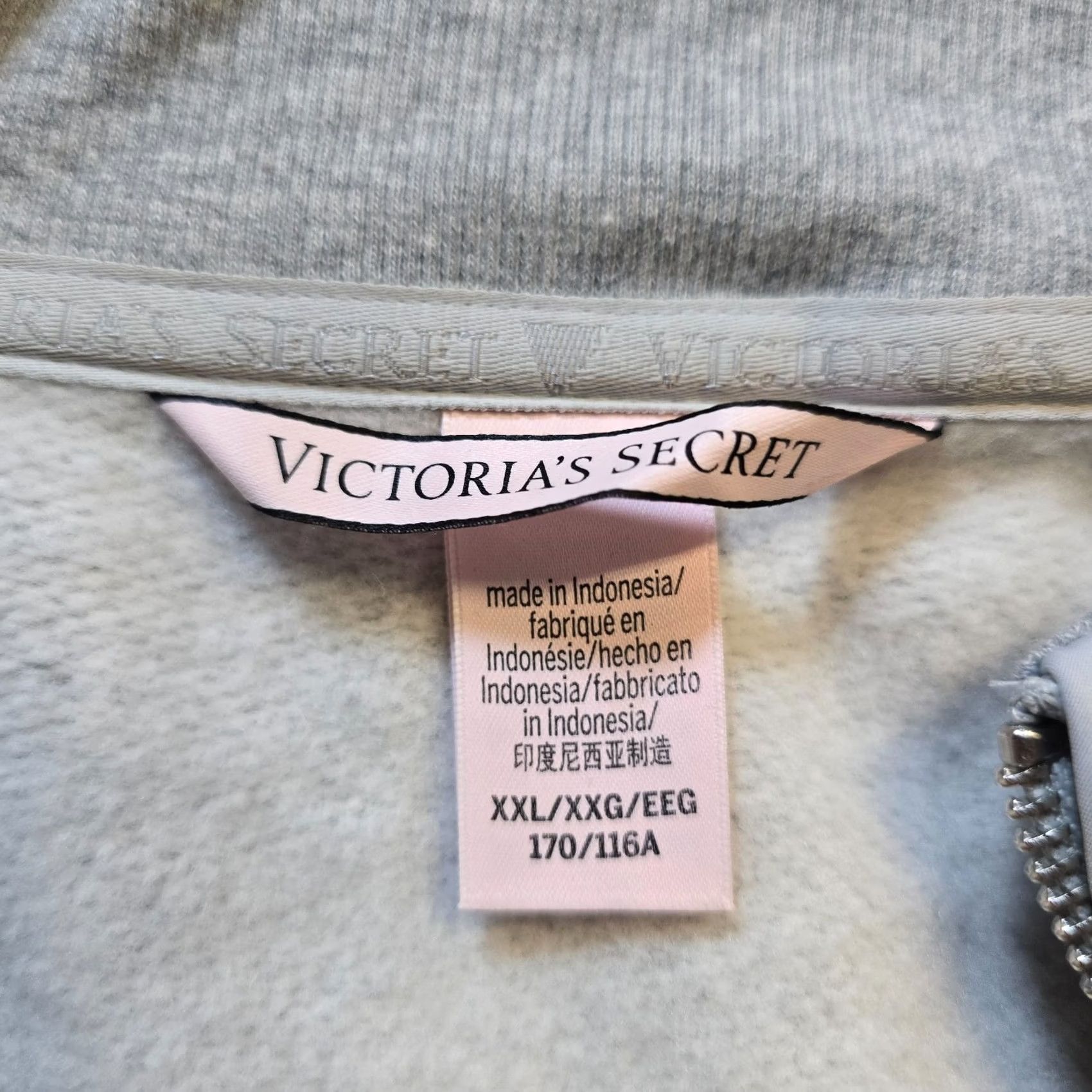 Victoria's Secret Victoria's Secret Romper Womens 2XL Gray Sweatshirt 1/4 Zip Shorts Lounge One Piece Knit Jumpsuit Ladies Size XXL / US 16-18 / IT 52-54 - 6 Thumbnail