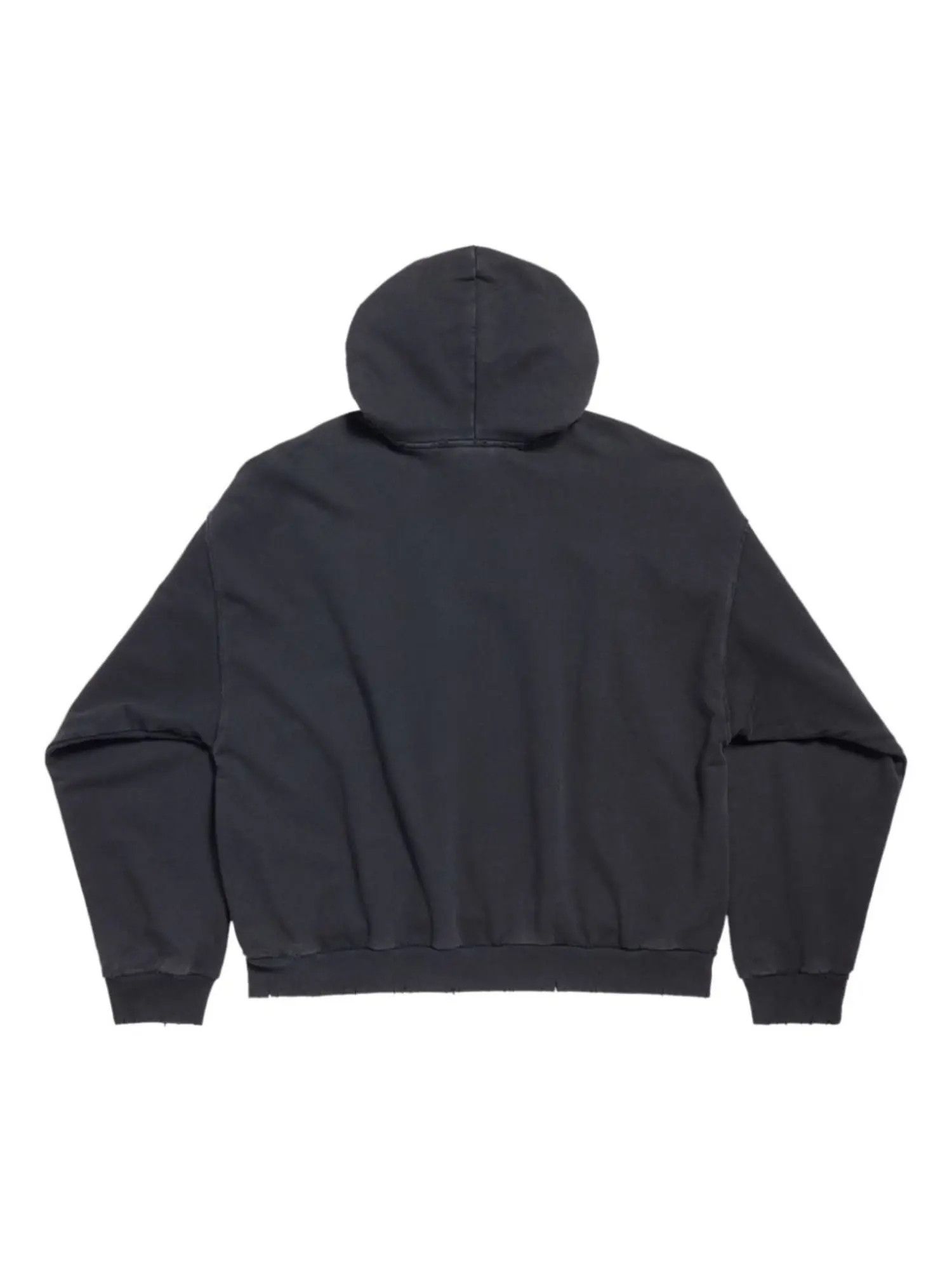 Balenciaga o1srvl11e0426 DIY College Hoodie Medium Fit in Black Size US XL / EU 56 / 4 - 4 Thumbnail