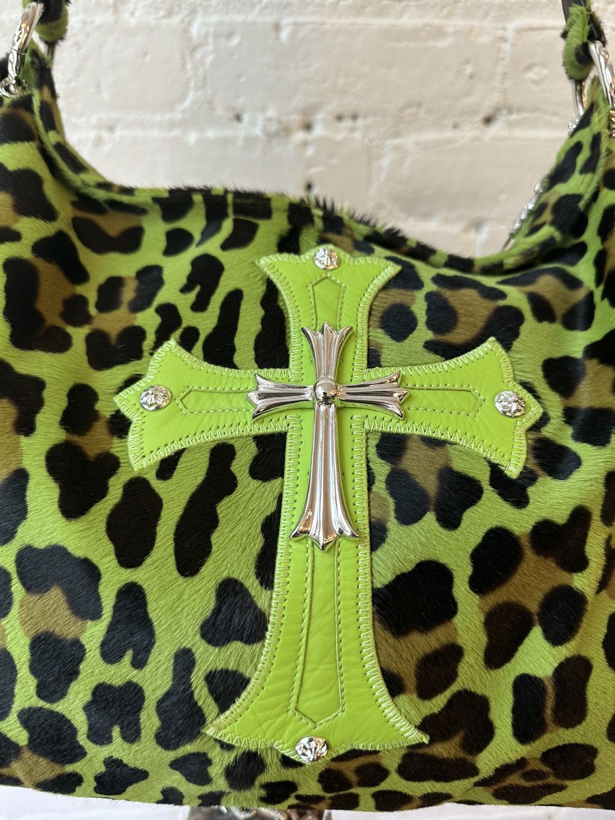 Chrome Hearts Chrome Hearts 2026 NEW RARE LYON GREEN CROSS BAG Size ONE SIZE - 3 Thumbnail