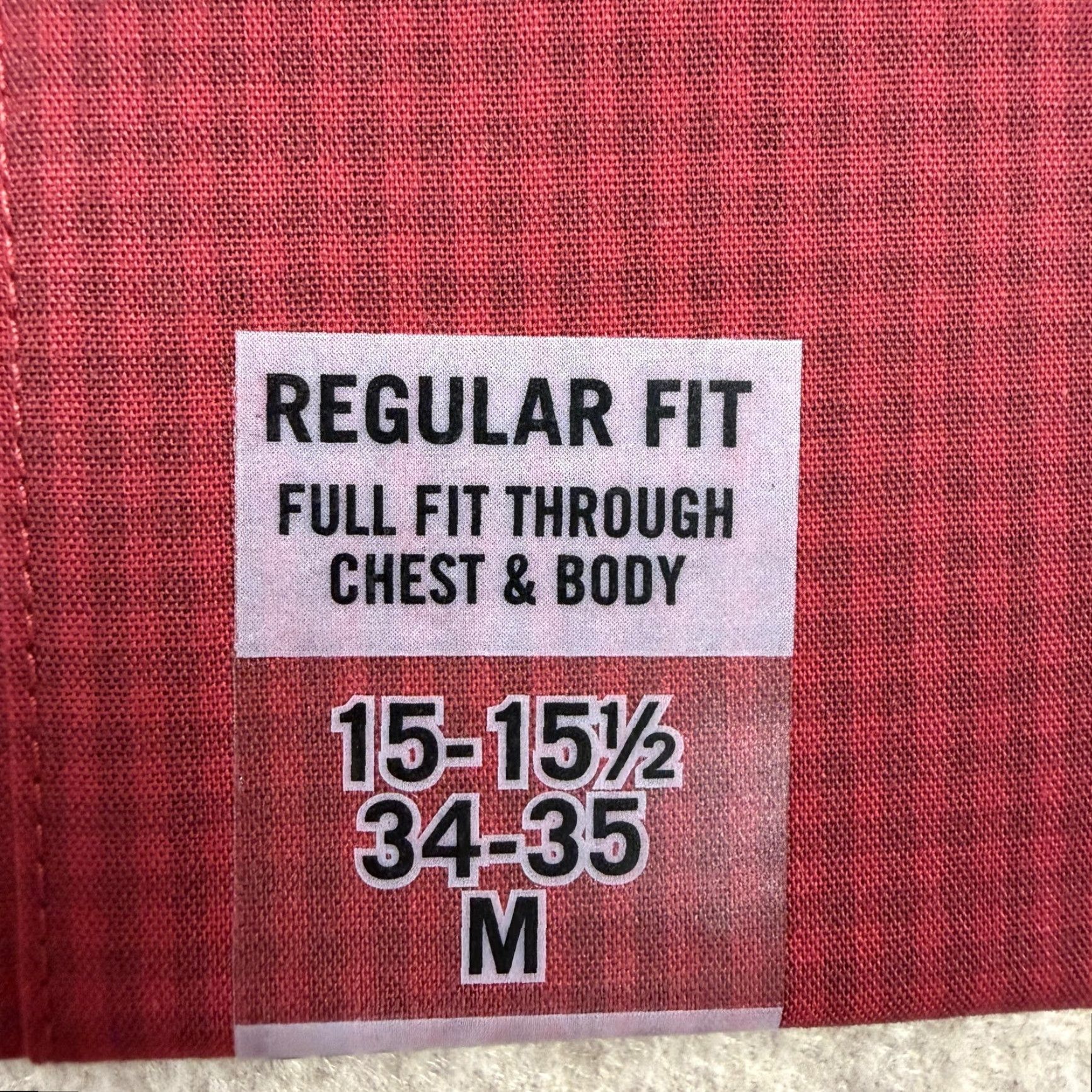 Izod IZOD Shirt Mens M Red All-Over Stretch Regular Button-Down 15-15.5 34-35 Dress Shirt Wrinkle-Resistant Check Collar-Down Vintage No Size US M / EU 48-50 / 2 - 3 Thumbnail