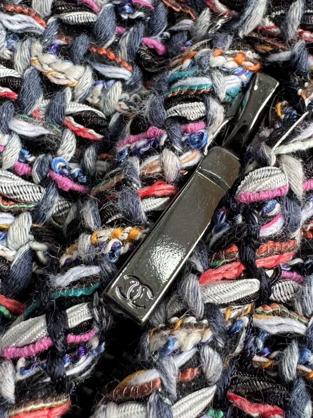 Chanel S/S17 - Multicolor Tweed Velcro Closure Jacket Size XS / US 0-2 / IT 36-38 - 8 Thumbnail