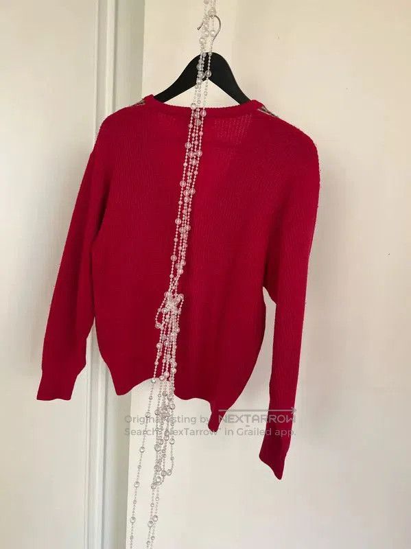 Dior Dior Red Women's Sweater with V. Size M / US 6-8 / IT 42-44 - 8 Thumbnail