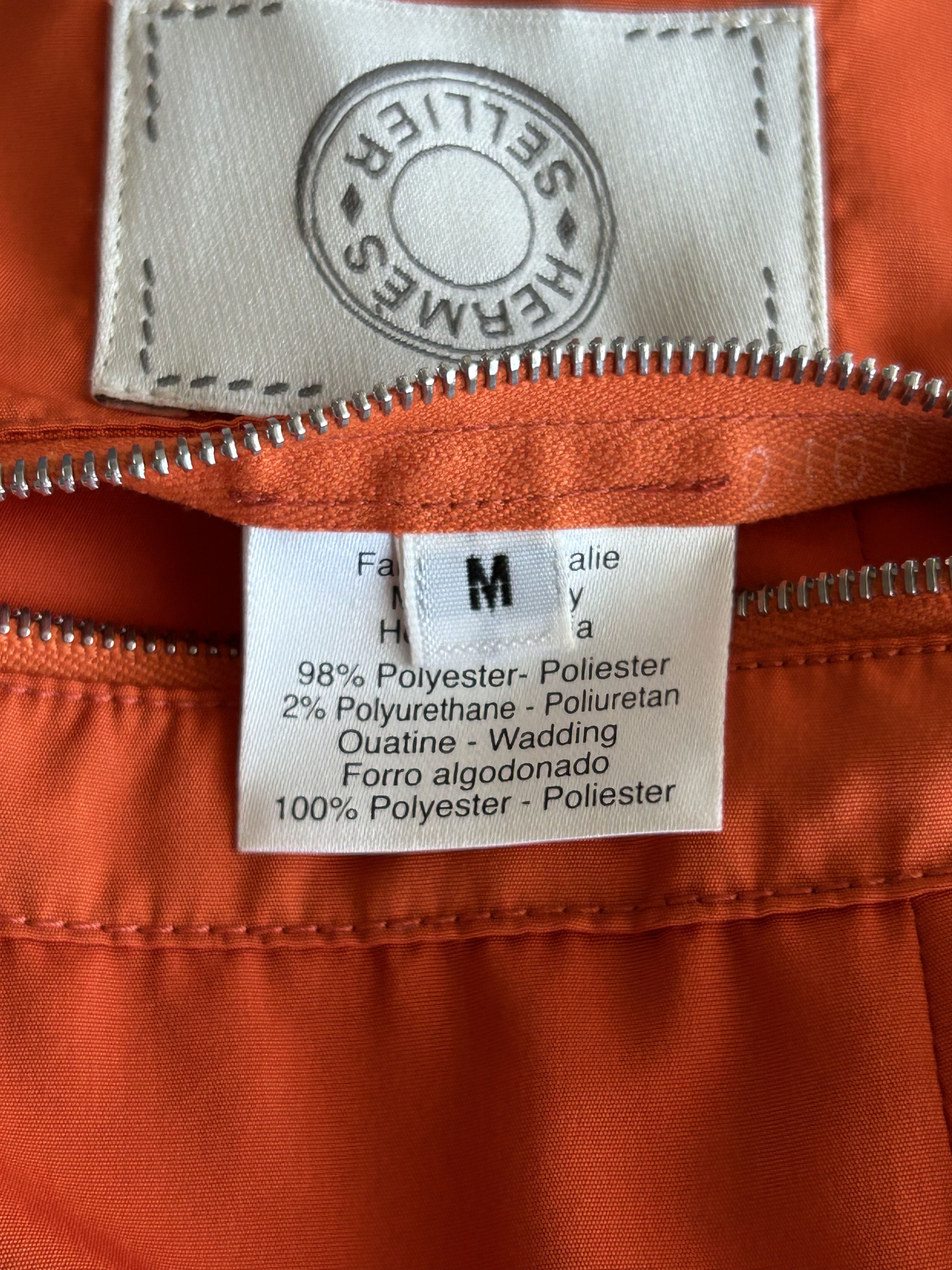 Hermes Hermes Orange Women's Jockey Vest Size M / US 6-8 / IT 42-44 - 4 Thumbnail
