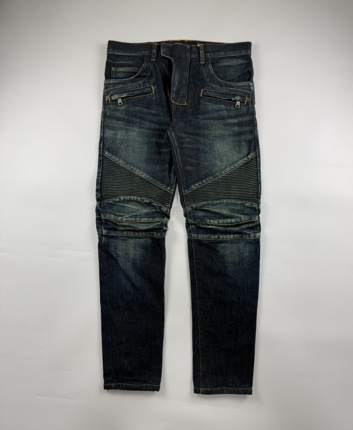 Balmain Balmain Biker Denim Size US 31 - 1 Thumbnail