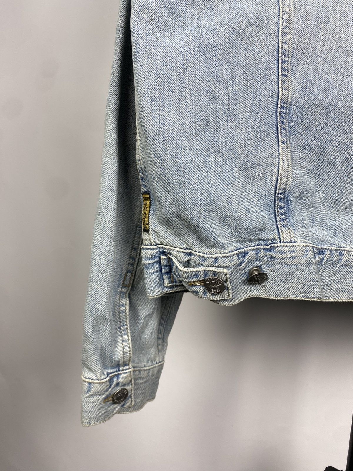Giorgio Armani Vintage 90s Armani Jeans BIG LOGO Denim Jacket Size US M / EU 48-50 / 2 - 9 Thumbnail