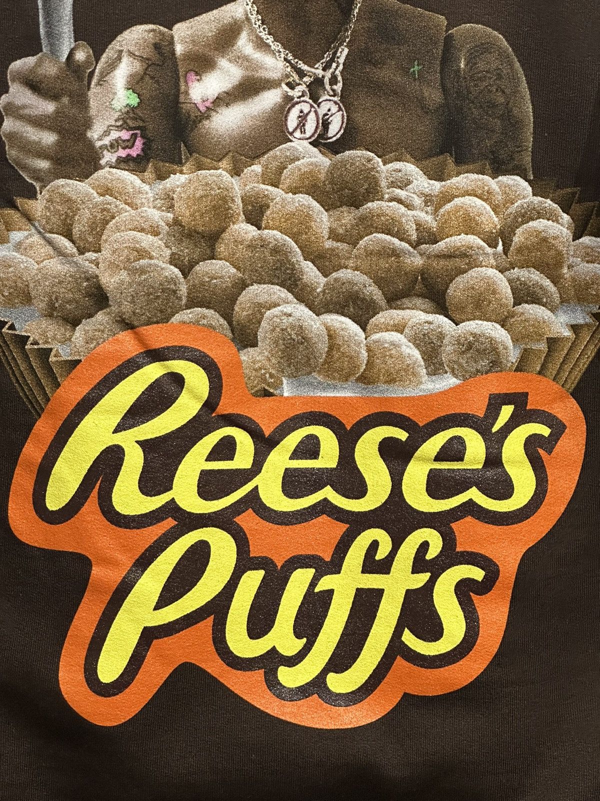 Travis Scott *RARE* Travis Scott Cactus Jack Reeses Puff Brown Hoodie Size US M / EU 48-50 / 2 - 3 Thumbnail