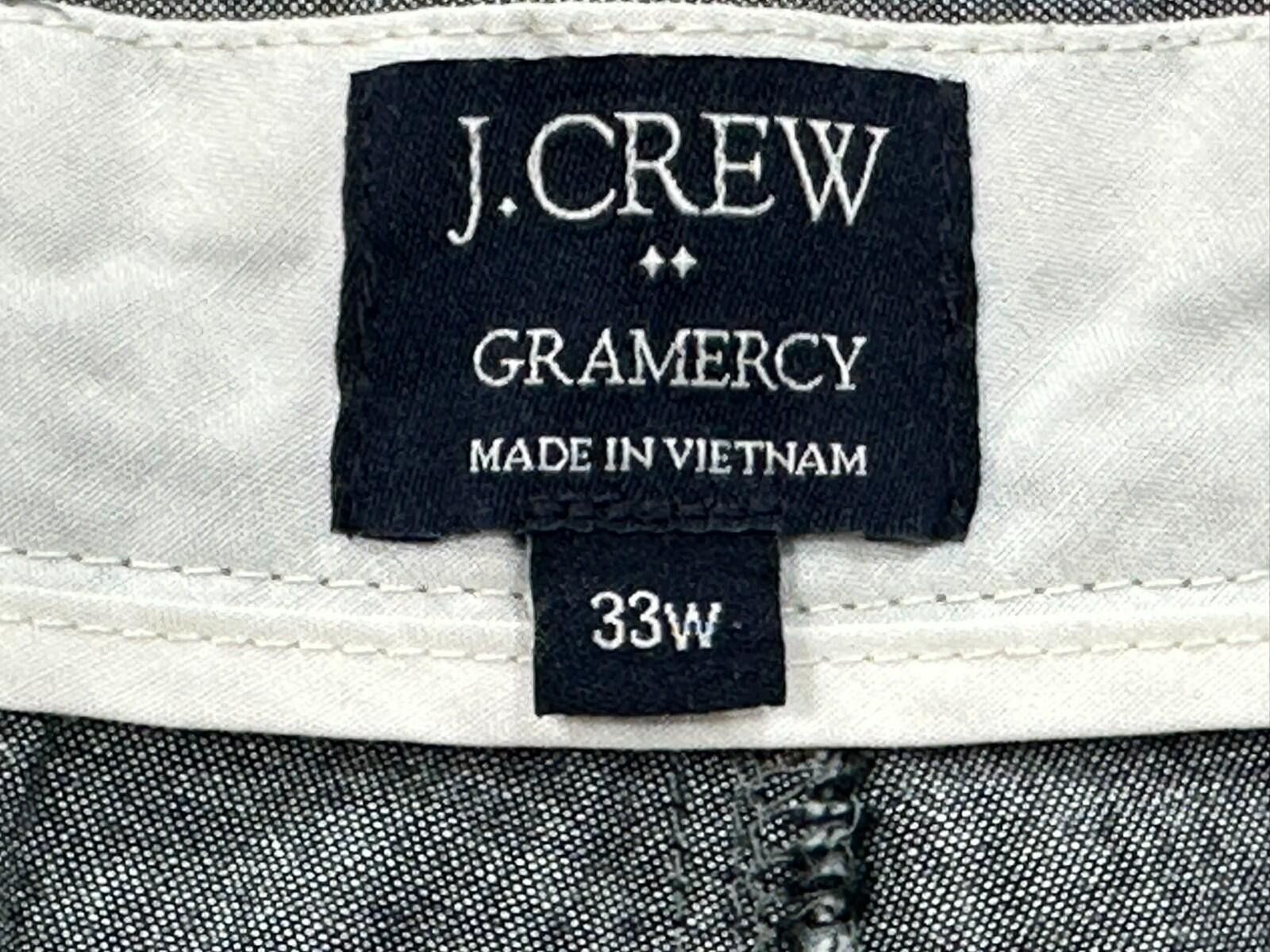 J.Crew J Crew Gramercy Flat Cotton Chino Shorts Mens Gray 33W Size US 33 - 8 Thumbnail