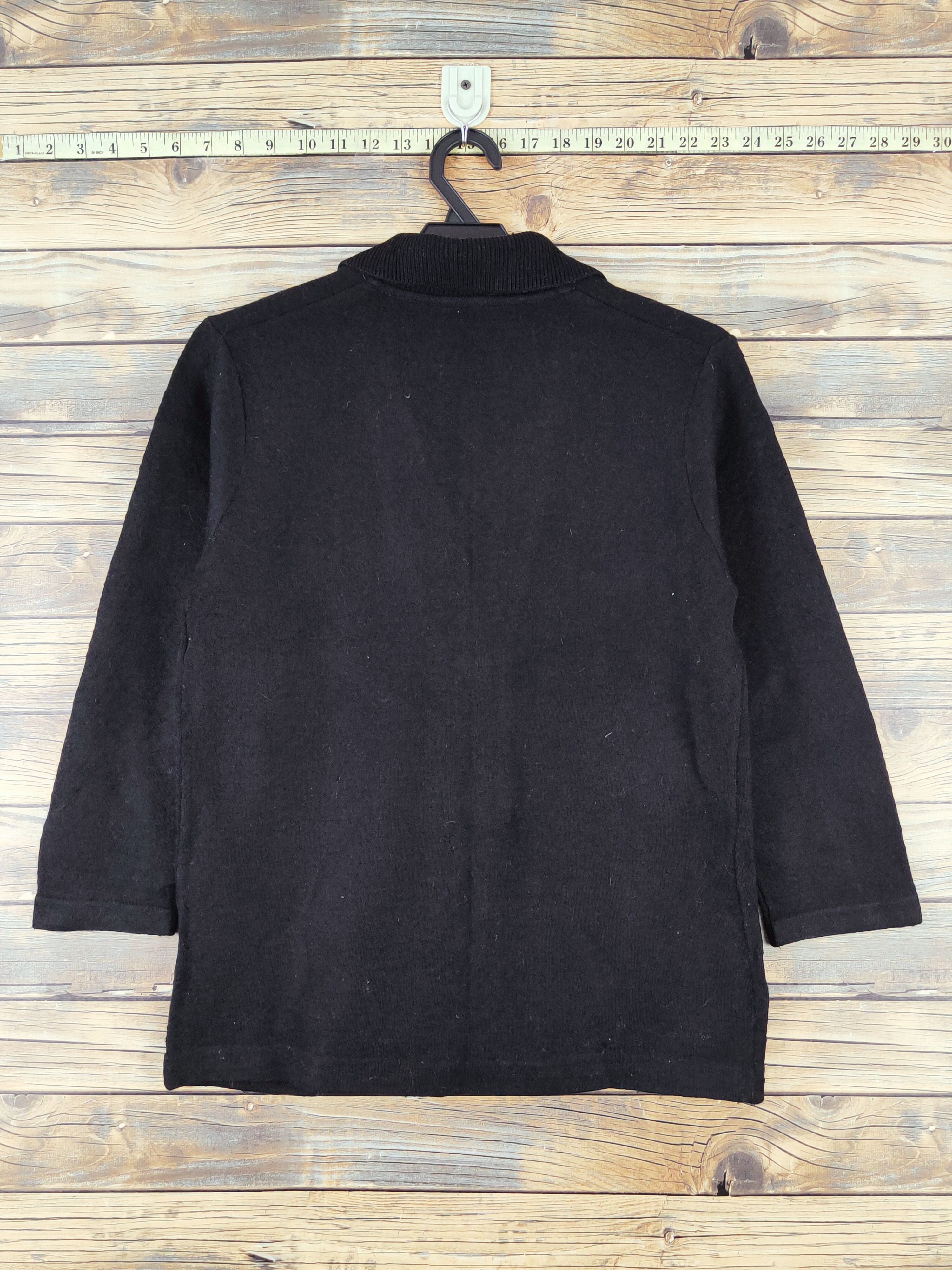 Homespun Knitwear × Japanese Brand × Vintage Japanese Brand Black Knitwear Cardigan #W980 Size S / US 4 / IT 40 - 8 Thumbnail