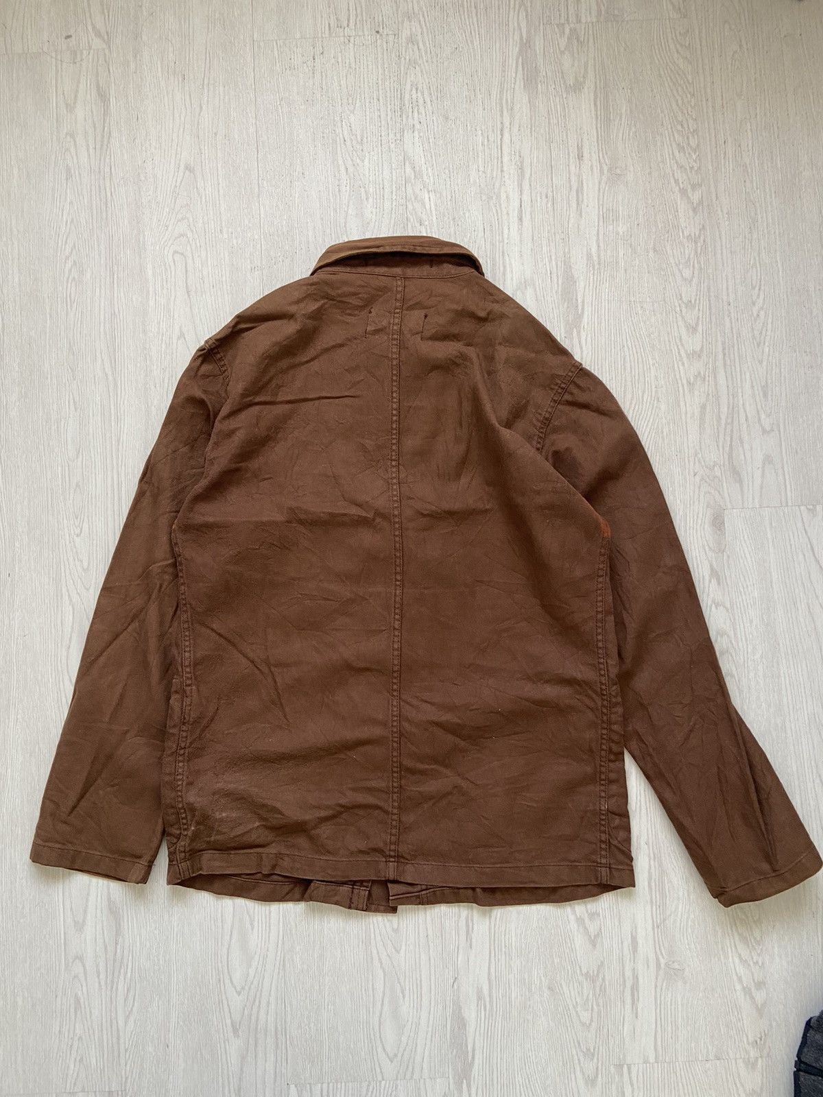 CABANE de ZUCCa × Issey Miyake Vintage 2000’s Zucca Travail Spiral Design Chore Jacket Size US M / EU 48-50 / 2 - 8 Thumbnail