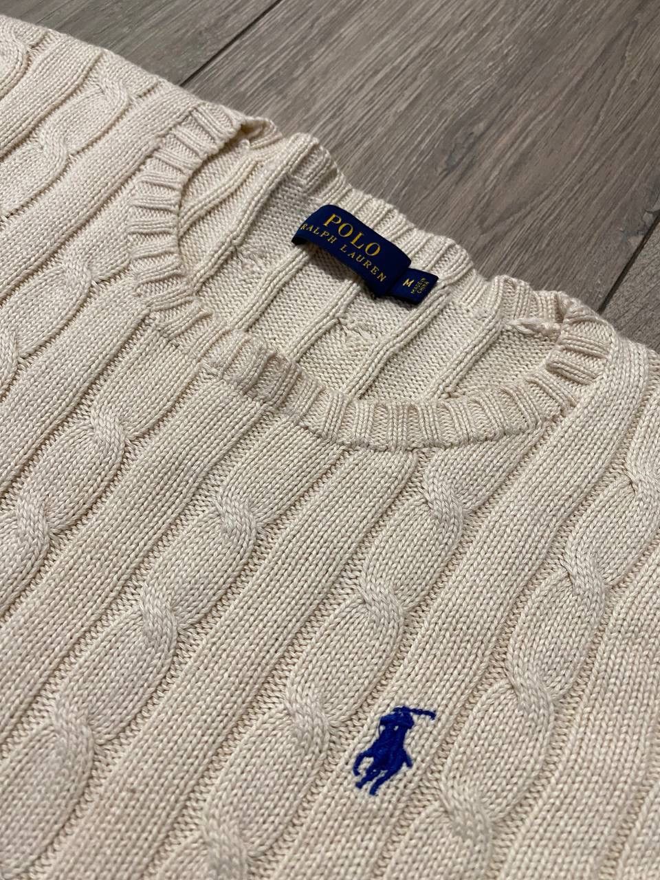 Polo Ralph Lauren Vintage Polo Ralph Lauren Cable Knit Crew Neck Sweater Y2K Size M / US 6-8 / IT 42-44 - 2 Thumbnail