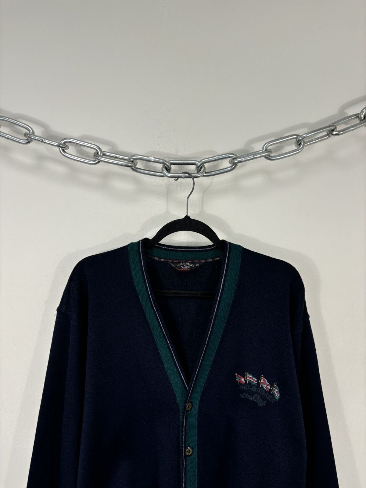 Paul & Shark Paul & Shark Navy Blue Wool Blend Pocket Cardigan Sweater Size US S / EU 44-46 / 1 - 2 Thumbnail
