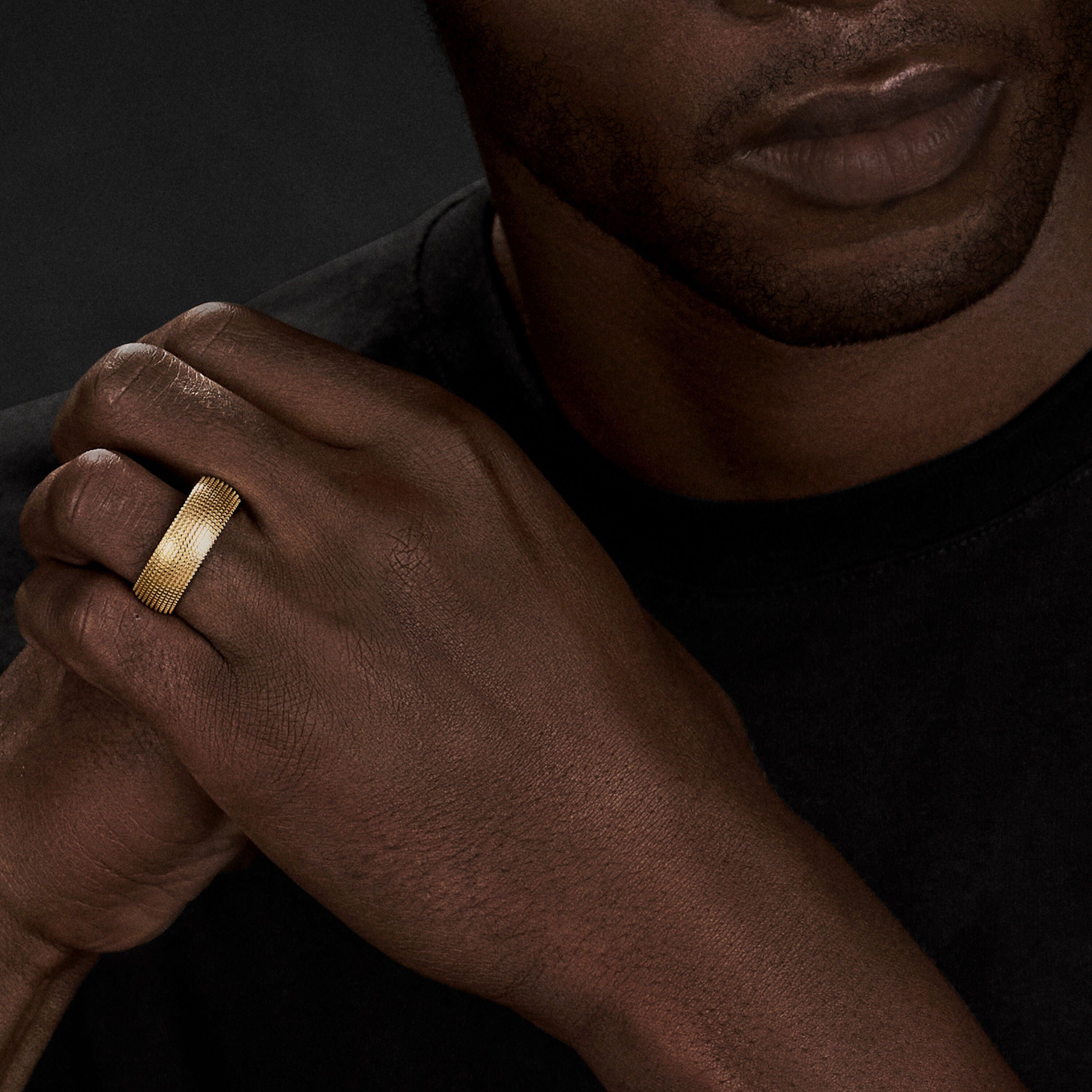 David Yurman o1w1db10526 R05739M/Size 8/ Sky Band Ring in Golden Size ONE SIZE - 4 Thumbnail