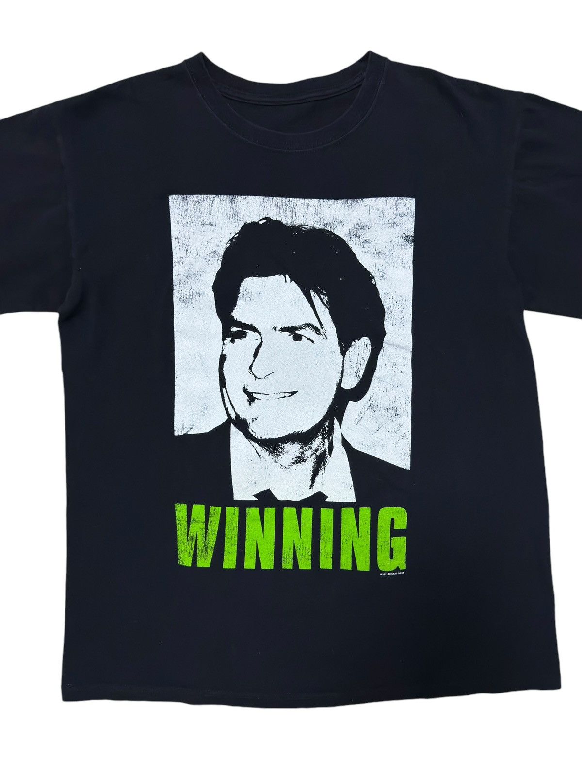Vintage Vintage Charlie Sheen ‘Winning’ Tee Shirt Size US L / EU 52-54 / 3 - 4 Thumbnail