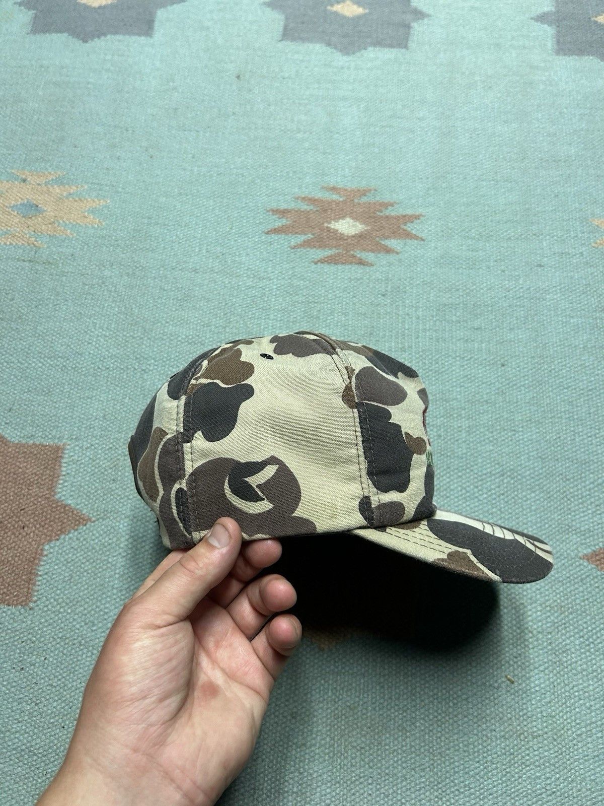 Vintage Vtg 80s SnapBack hat duck camo Heinz holland Michigan USA Size ONE SIZE - 4 Thumbnail