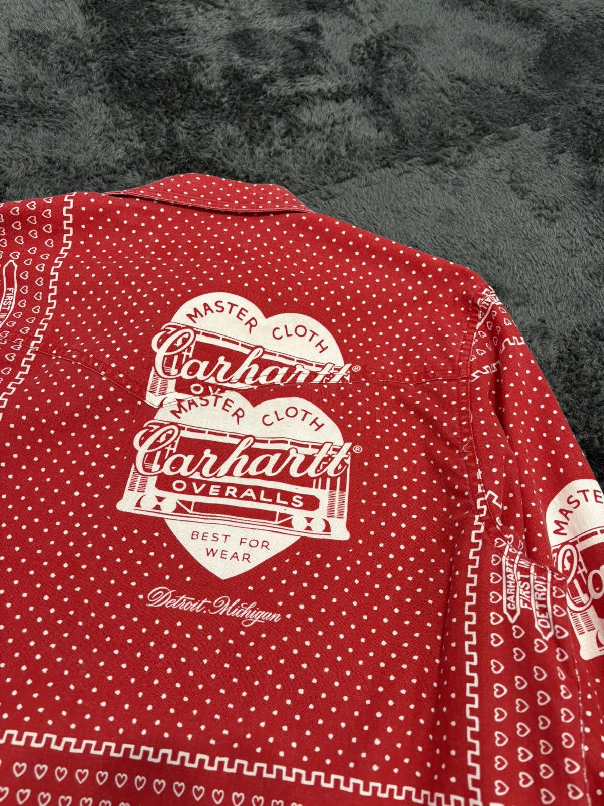 Carhartt RARE Carhartt x Slam Jam Bandana Red Shirt Size US M / EU 48-50 / 2 - 11 Thumbnail