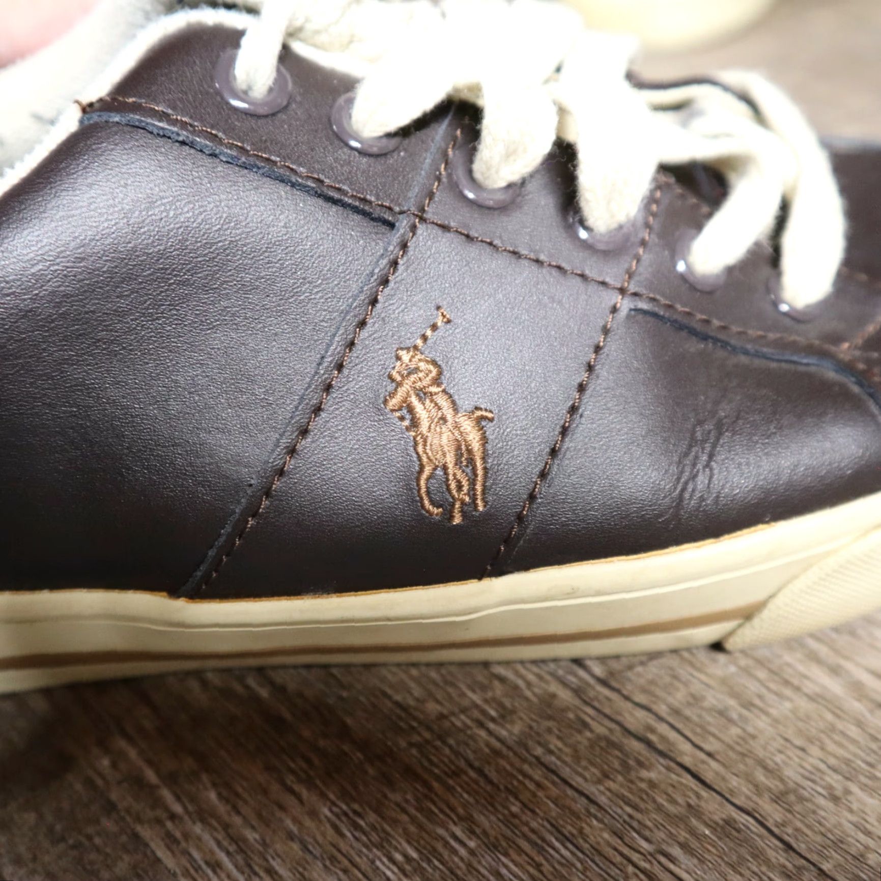Polo Ralph Lauren Polo Ralph Lauren Mens Polo Leather Sneaker Size US L / EU 52-54 / 3 - 6 Thumbnail