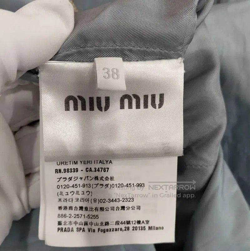 Miu Miu Miu Miu Spring Autumn Light Blue Long Coat . Size M / US 6-8 / IT 42-44 - 5 Thumbnail
