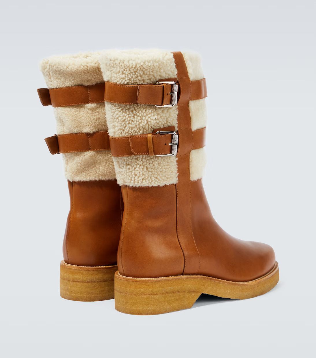Christian Louboutin o1s1wg110924 Brodeback Sherp Leather boots in Brown Size US 8 / EU 41 - 4 Thumbnail