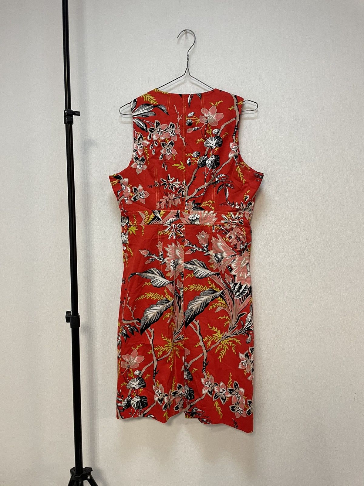 Diane von Furstenberg × Japanese Brand Diane Von Furstenberg Zip Front Sheath Dress Avalon Poppy Size M / US 6-8 / IT 42-44 - 2 Thumbnail