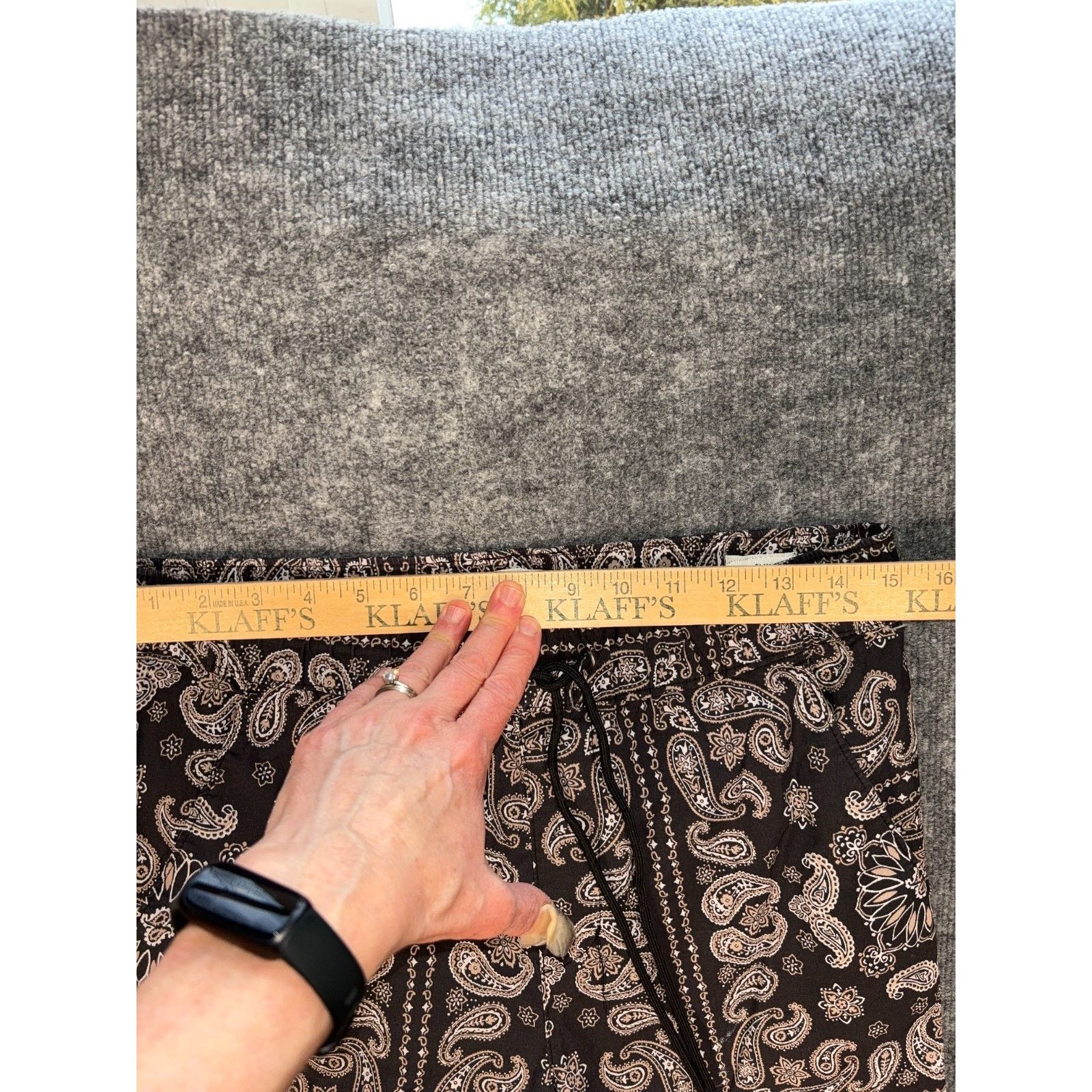 Pacsun PacSun Paisley Womens Joggers Print Black White Small Size 27" / US 4 / IT 40 - 11 Thumbnail