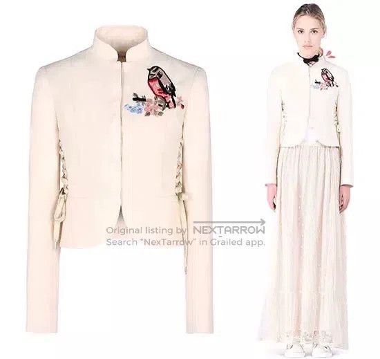 Valentino Valentino Embroidered bird short coat Size S / US 4 / IT 40 - 1 Thumbnail