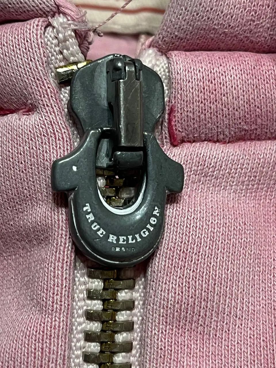 True Religion True Religion zip hoodie y2k style pink big logo Size L / US 10 / IT 46 - 16 Thumbnail
