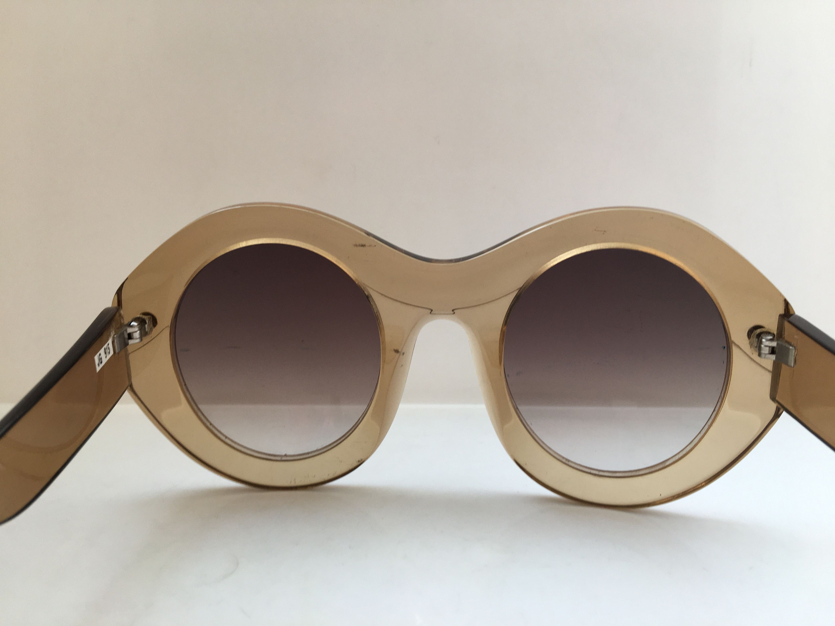 Vintage Vintage Handmade Oversize Round Sunglasses Diva Girls Size ONE SIZE - 4 Thumbnail