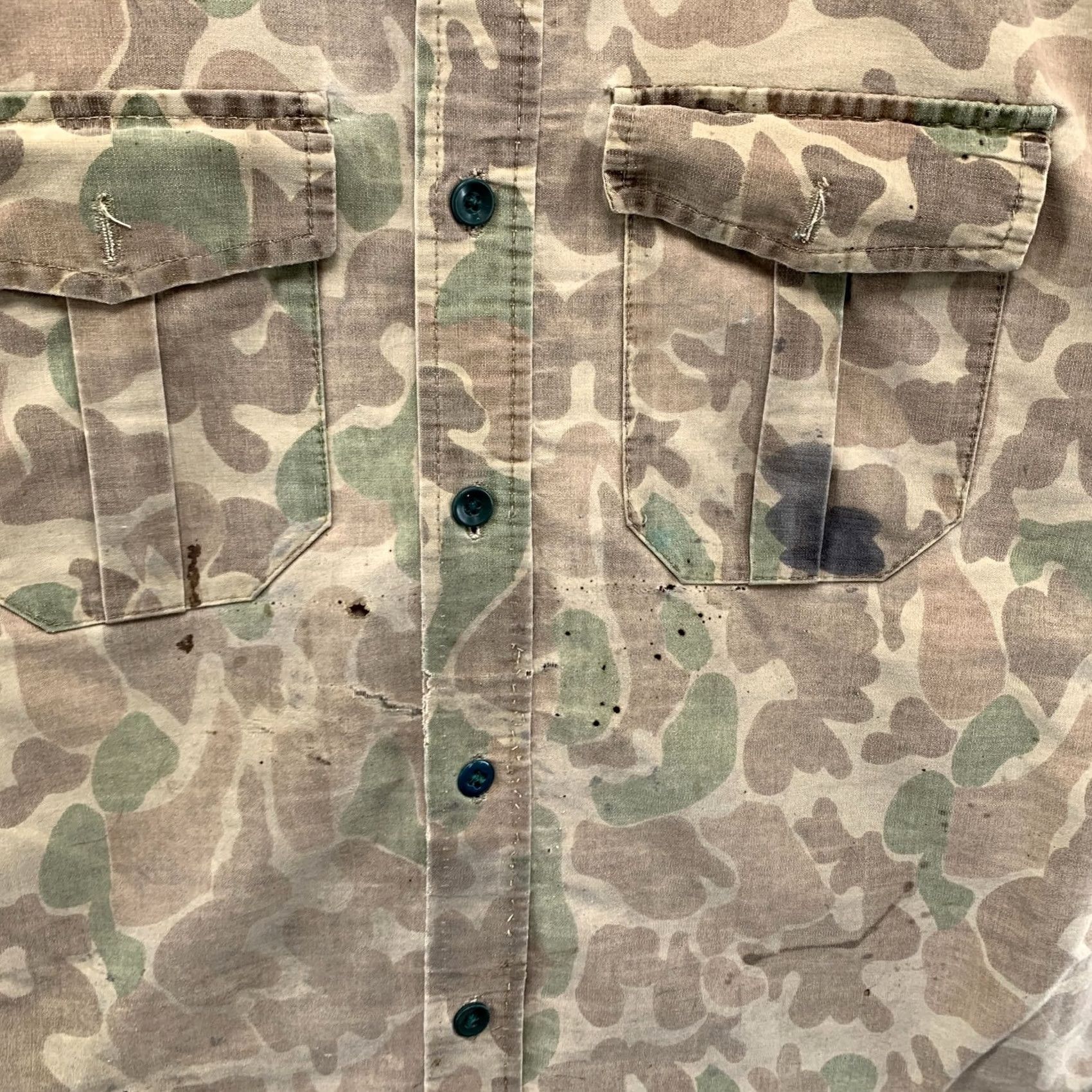 Vintage VINTAGE Hudson Bay Hunting Camo Button Shirt Mens Medium 80s Outdoor Distressed Size US M / EU 48-50 / 2 - 7 Thumbnail