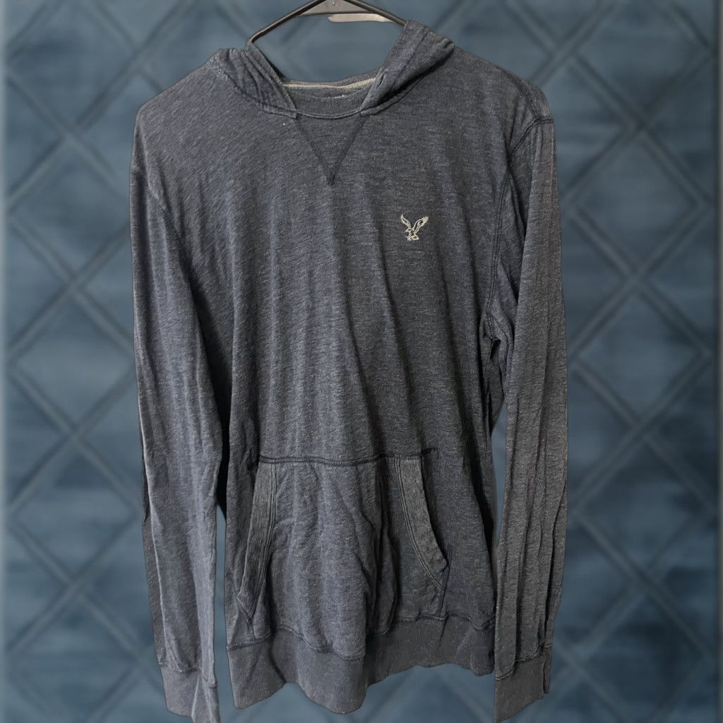 American Eagle Outfitters American Eagle Mens Gray Long Sleeve Hooded Sweatshirts Size M Athletic Fit Size US M / EU 48-50 / 2 - 1 Thumbnail