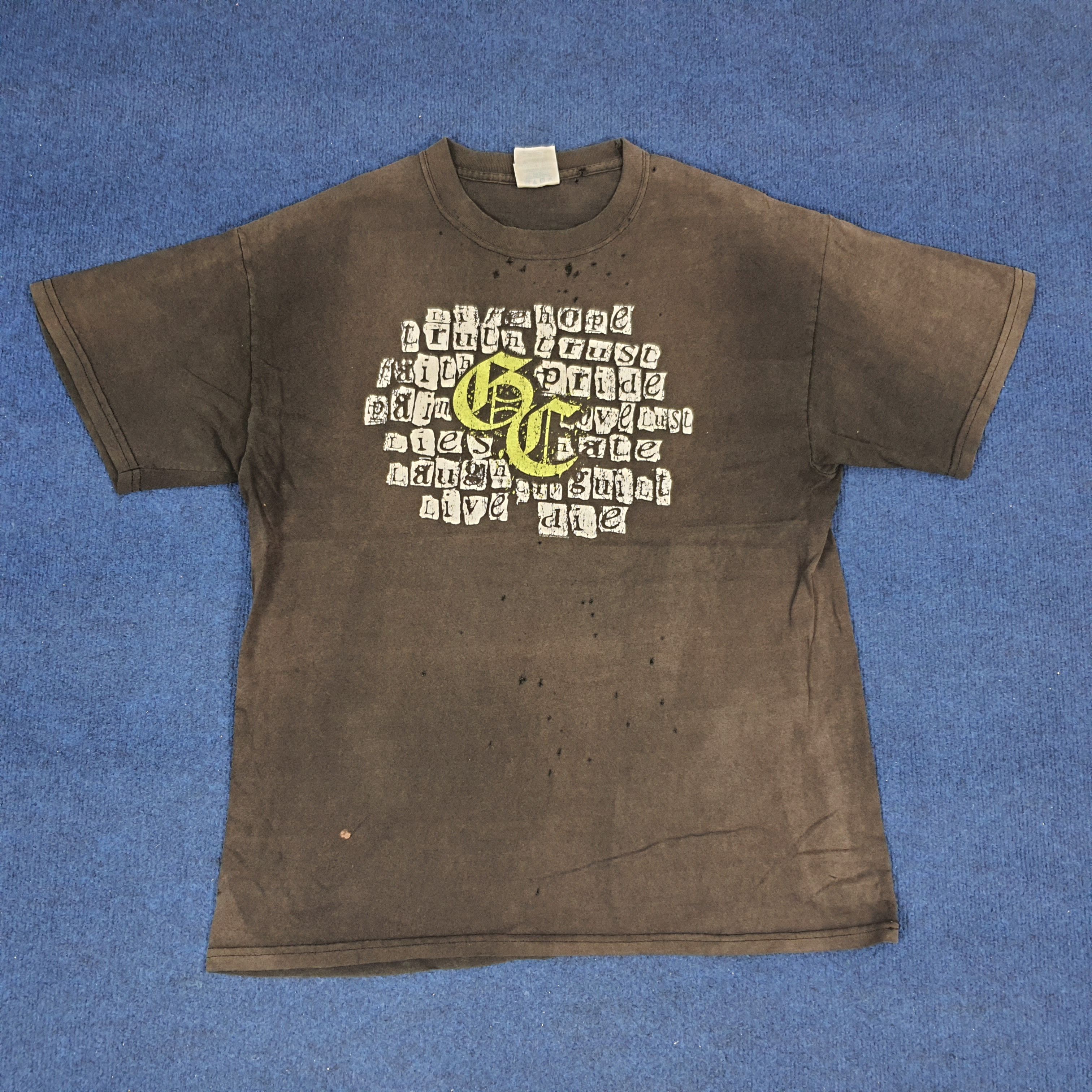 Band Tees × Vintage Vintage Good Charlotte Rock Band Tour Distressed Tee Size US L / EU 52-54 / 3 - 1 Thumbnail