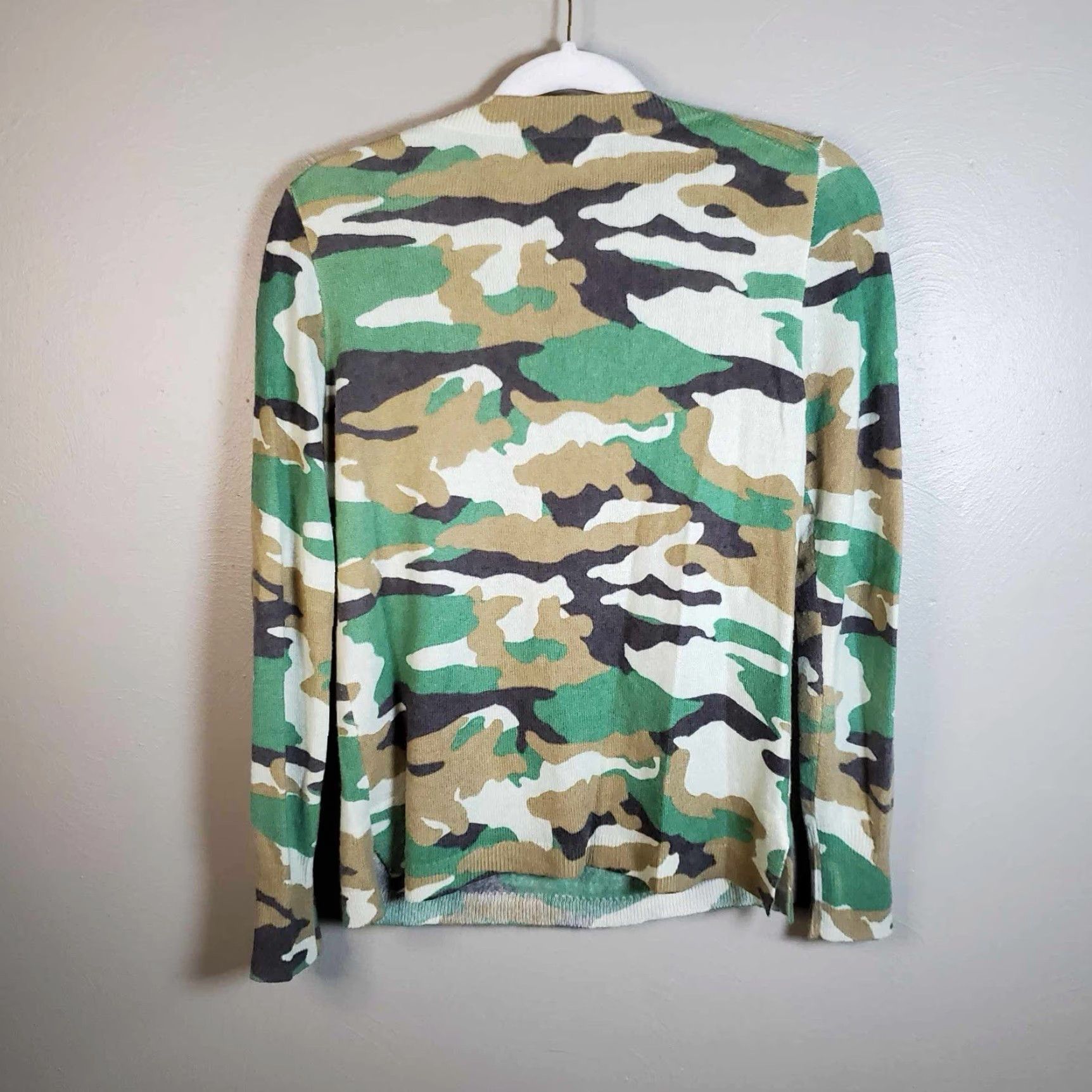 J.Crew J.CREW 100% Cashmere Sweater Camouflage Small S Womens Size S / US 4 / IT 40 - 5 Thumbnail