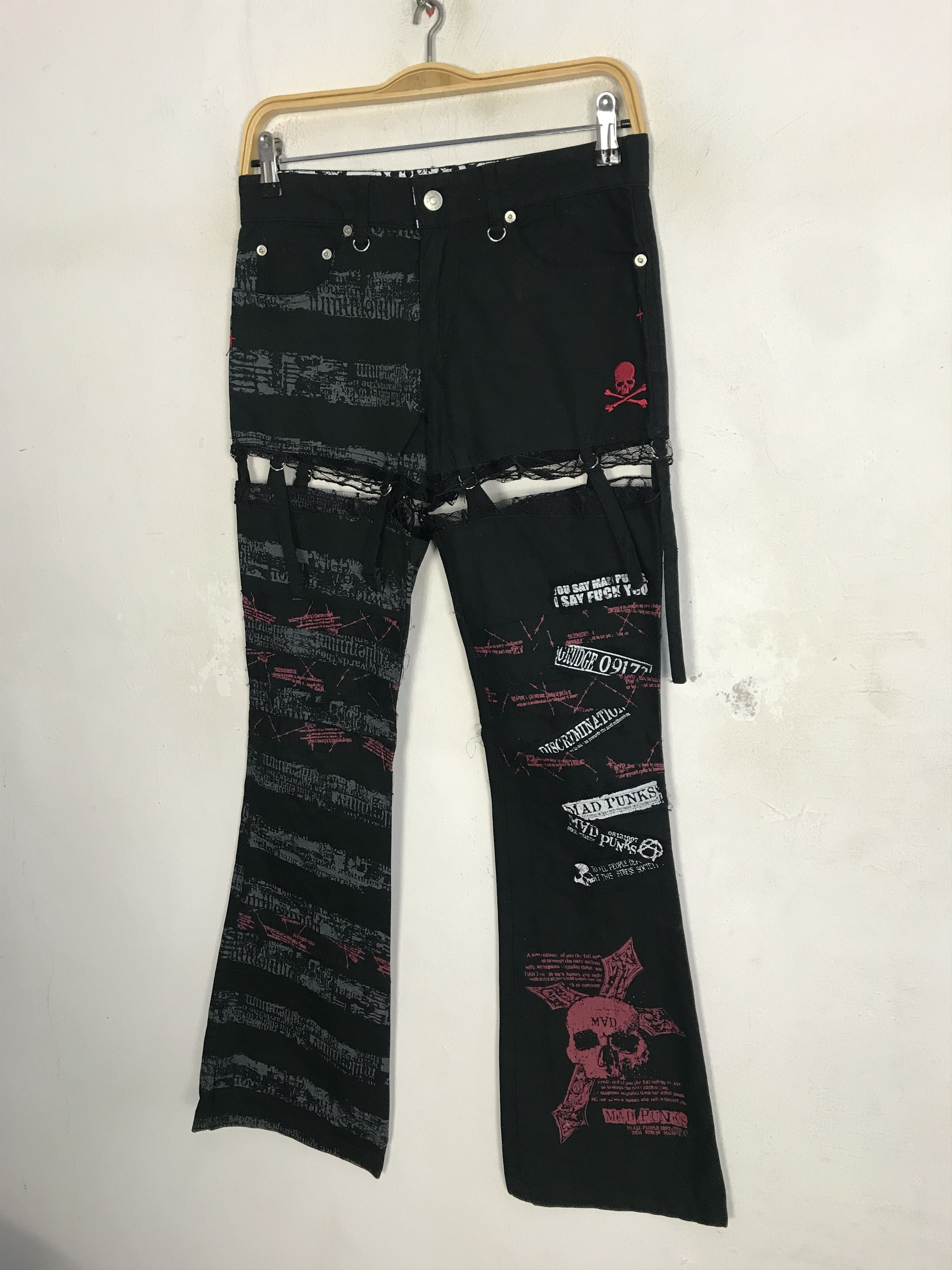 Japanese Brand Mad Punk Seditionaries Cyberpunk Tactical Bondage Size US 28 / EU 44 - 5 Thumbnail