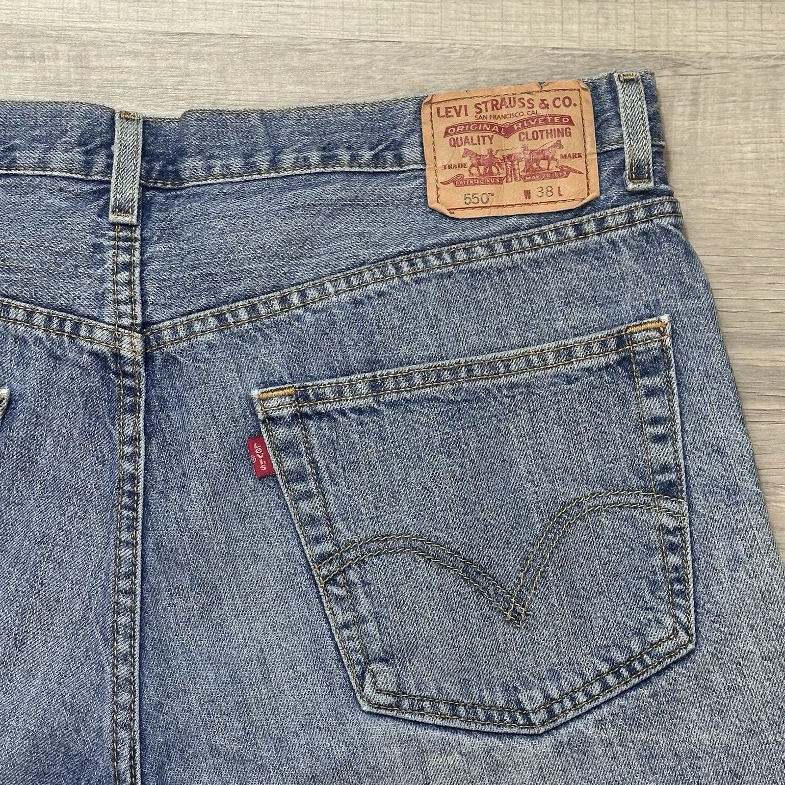 Levi's Levis 550 Jean Shorts Men's 38 Blue 10" Inseam Jorts Y2K Size US 38 / EU 54 - 9 Thumbnail