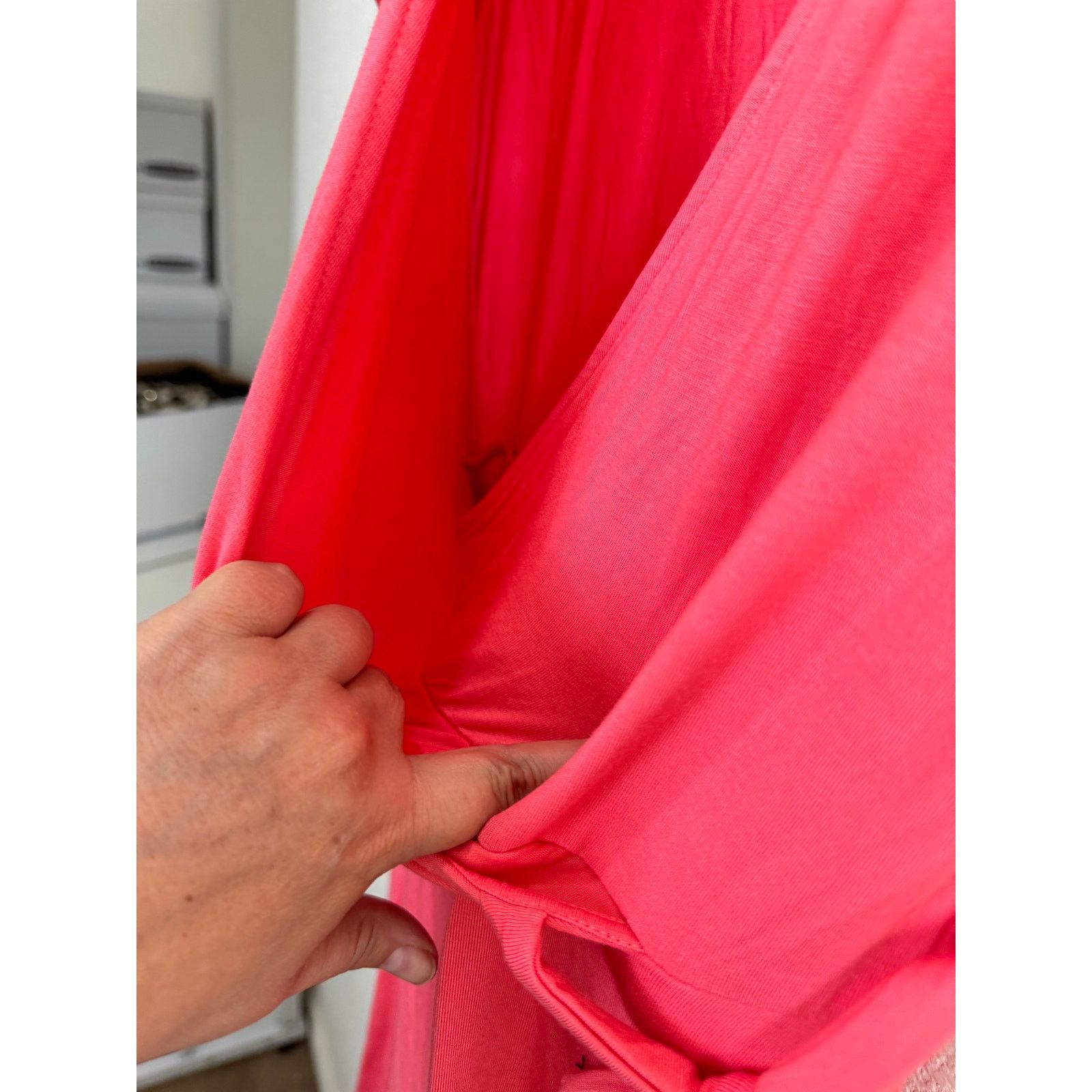 Other NWT Amazon Women's Pink Faux Wrap T-Shirt Dress XS Size XS / US 0-2 / IT 36-38 - 7 Thumbnail