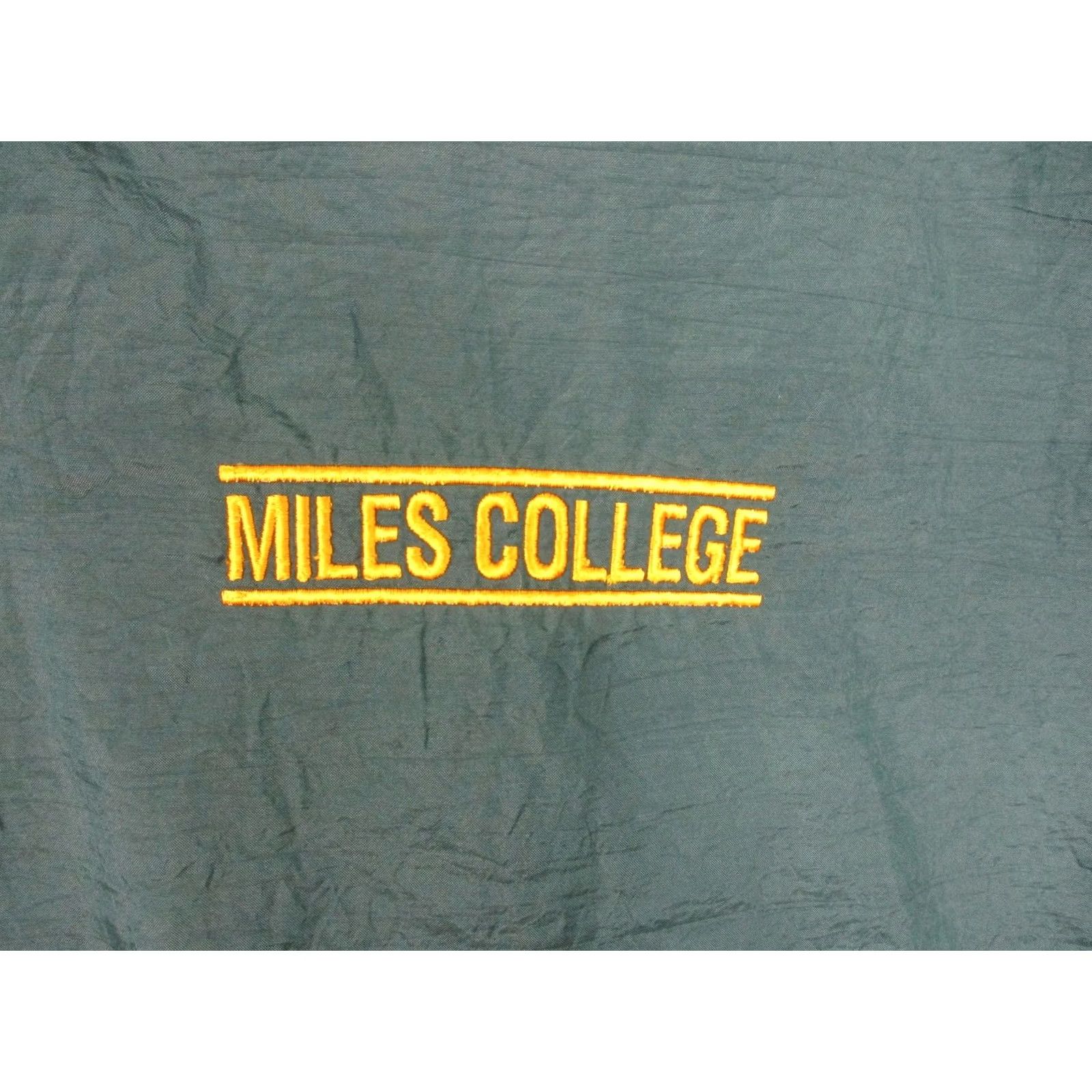 Augusta Sportswear VINTAGE Augusta Sportswear Miles College Track Suit Mens L Green 2 Piece Nylon Set Size 42R - 2 Thumbnail