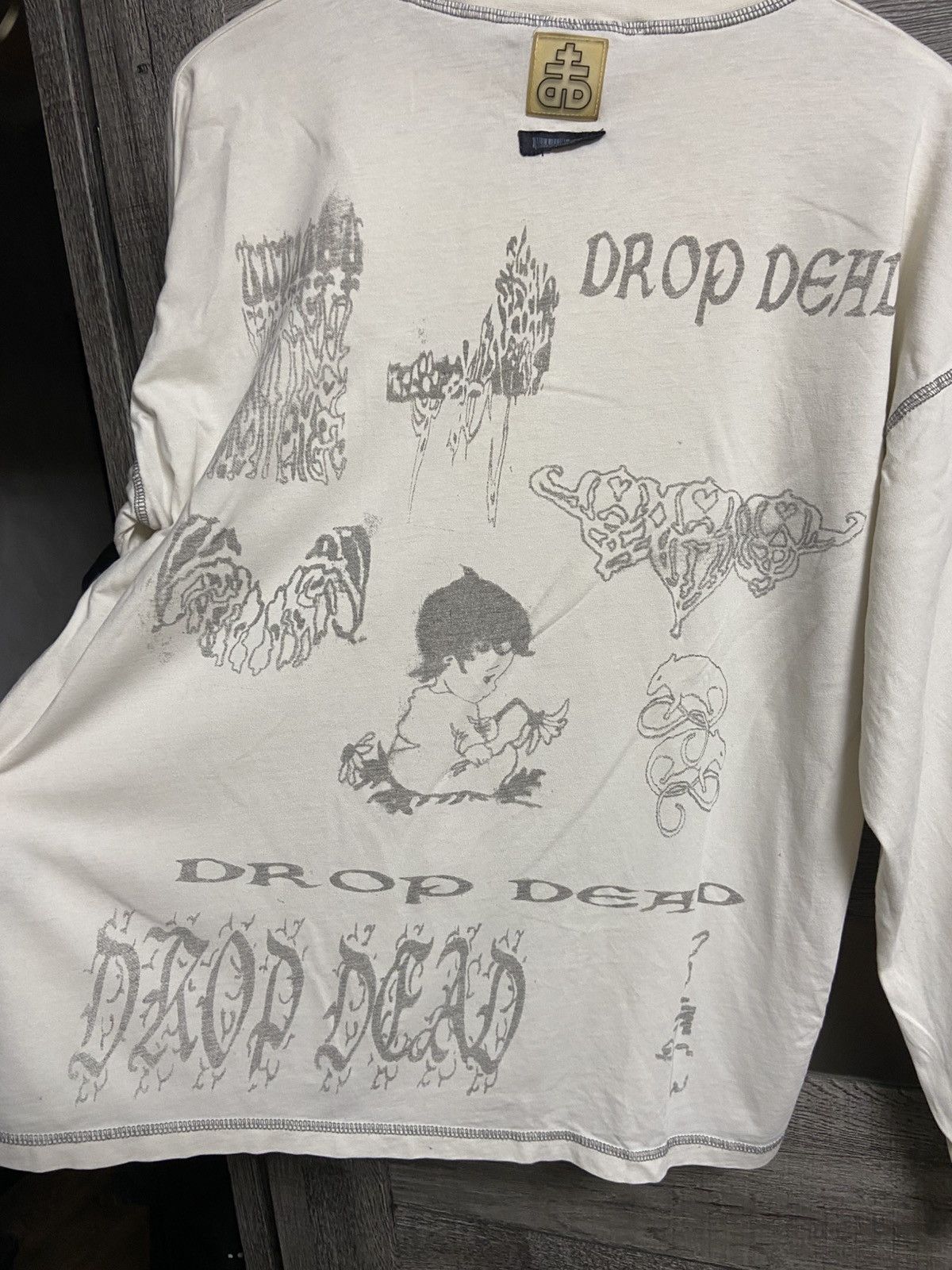 Drop Dead Drop Dead Long Sleeve Rare All Over Graphic Print Oli Sykes Size US L / EU 52-54 / 3 - 4 Thumbnail