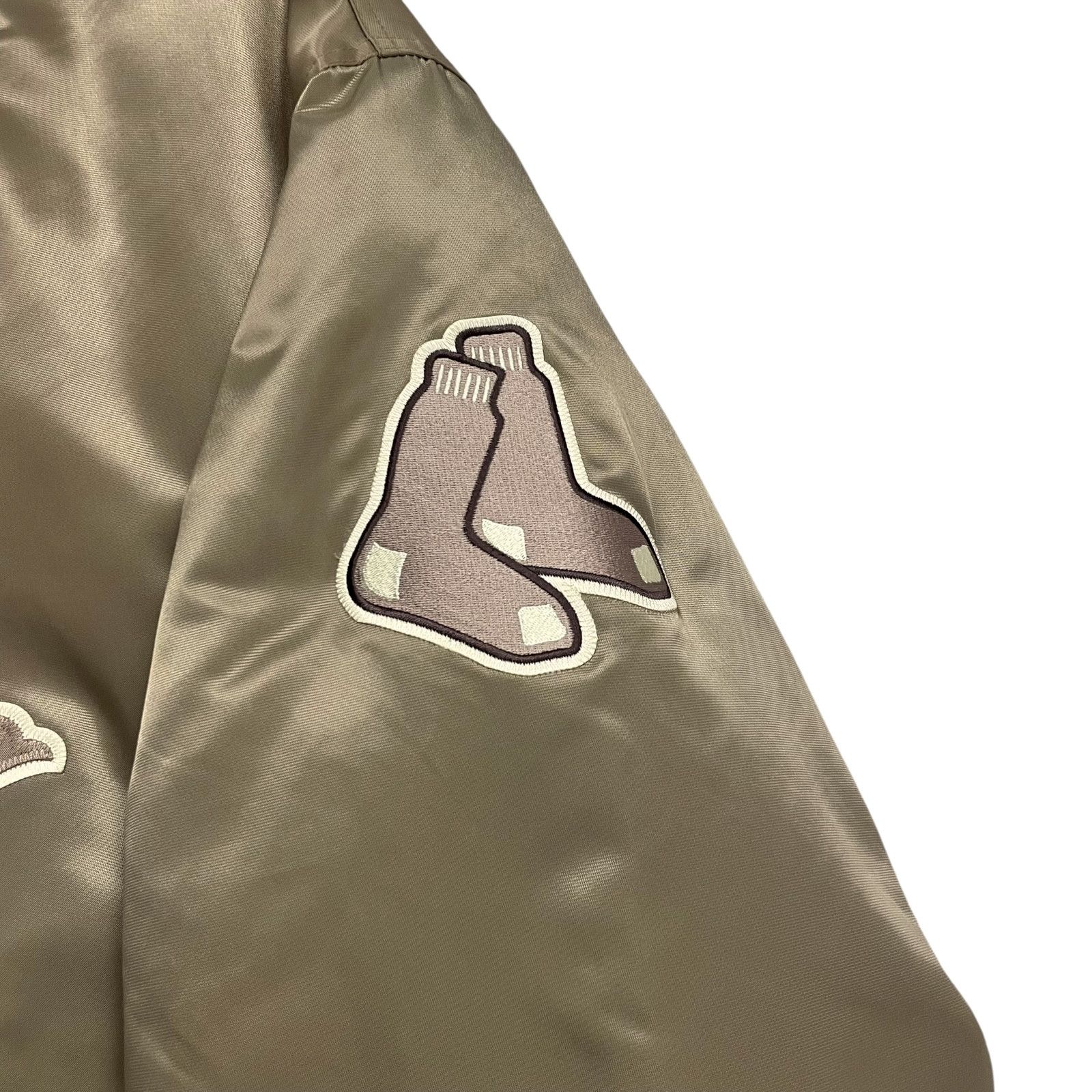 MLB RARE VTG 00s BOSTON RED SOX MAJESTIC AUTHENTIC SATIN JACKET Size US L / EU 52-54 / 3 - 5 Thumbnail